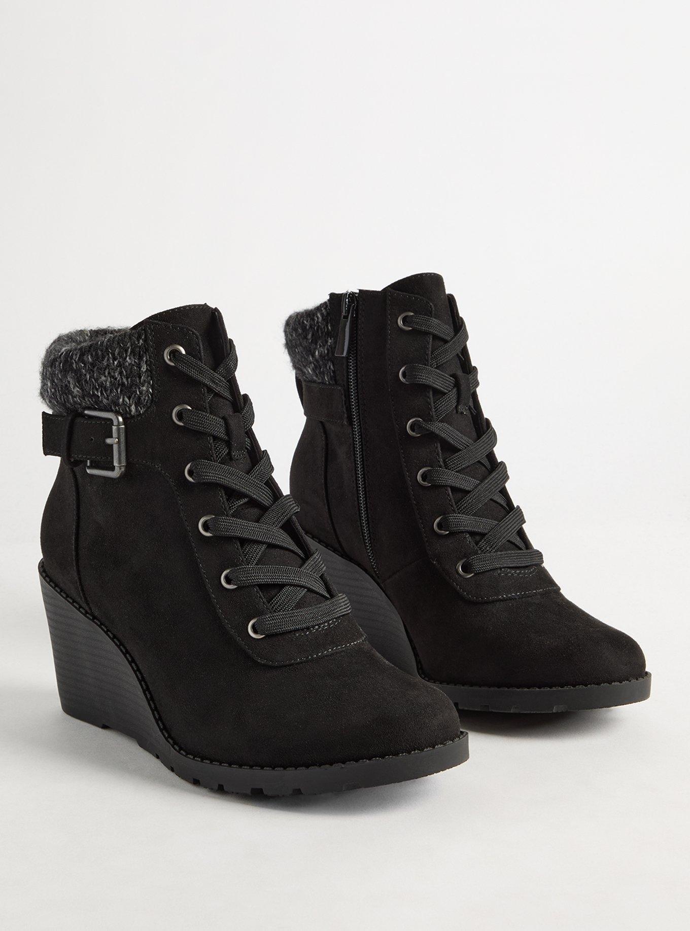 1 inch wedge booties hotsell