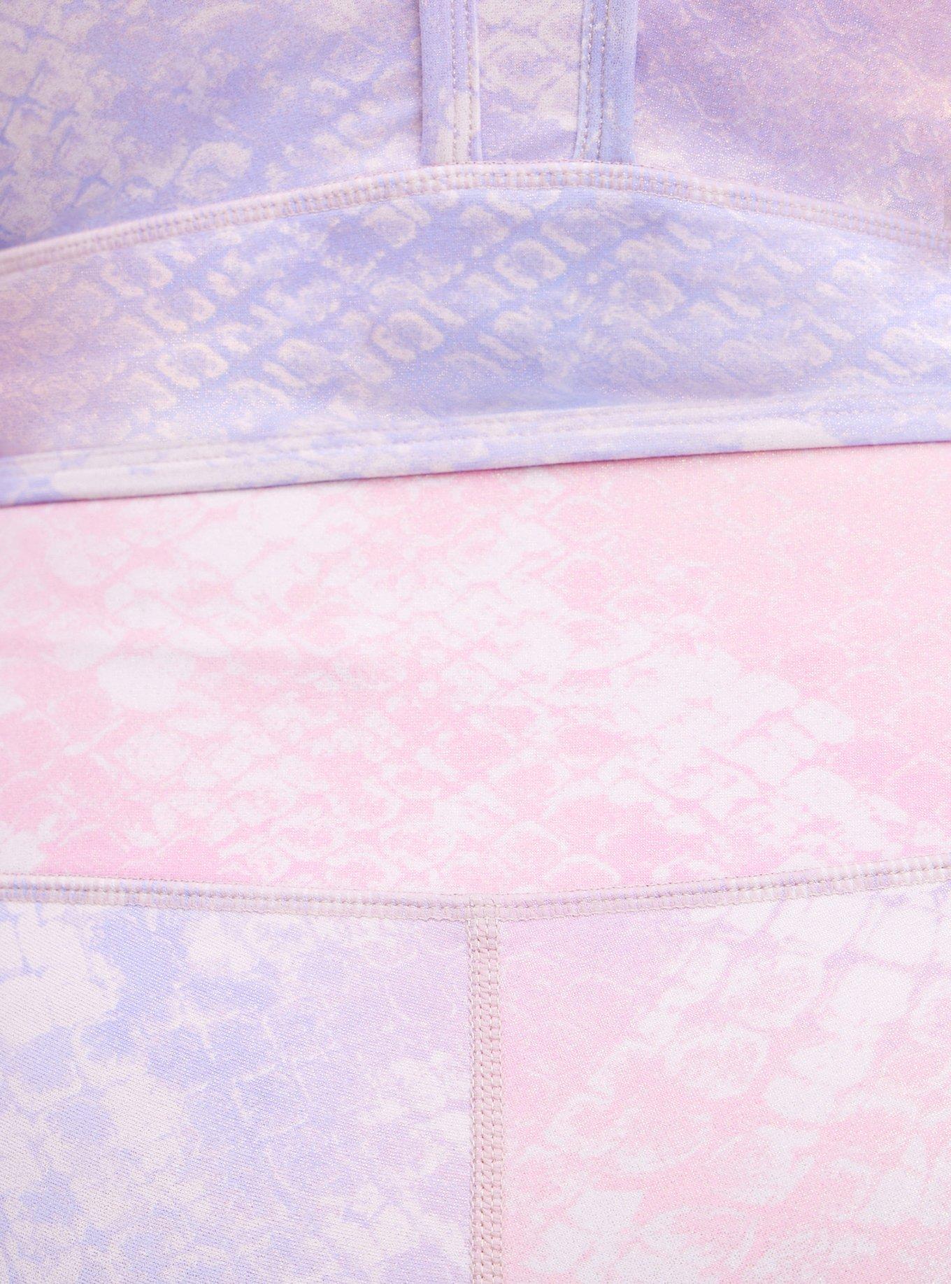 Plus Size Longline Low-Impact Sports Bra - Performance Core Purple Shine, SNAKE PINK, alternate