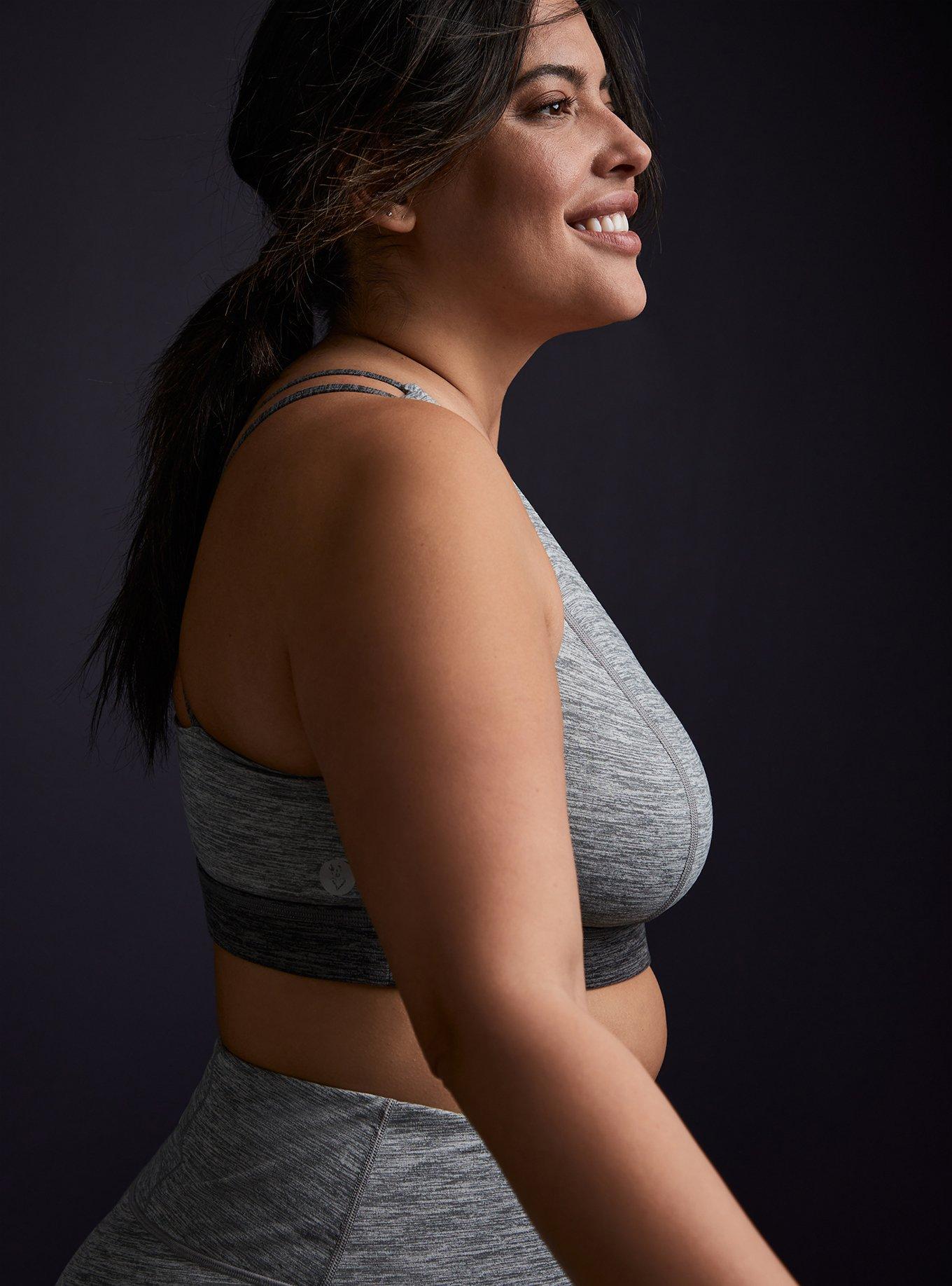 Plus Size Low Impact Wireless Strappy Back Active Sports Bra Torrid