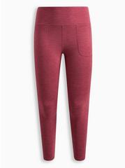 Plus Size Super Soft Performance Jersey Full Length Active Legging With Patch Pocket, DUSTY ROSE, hi-res