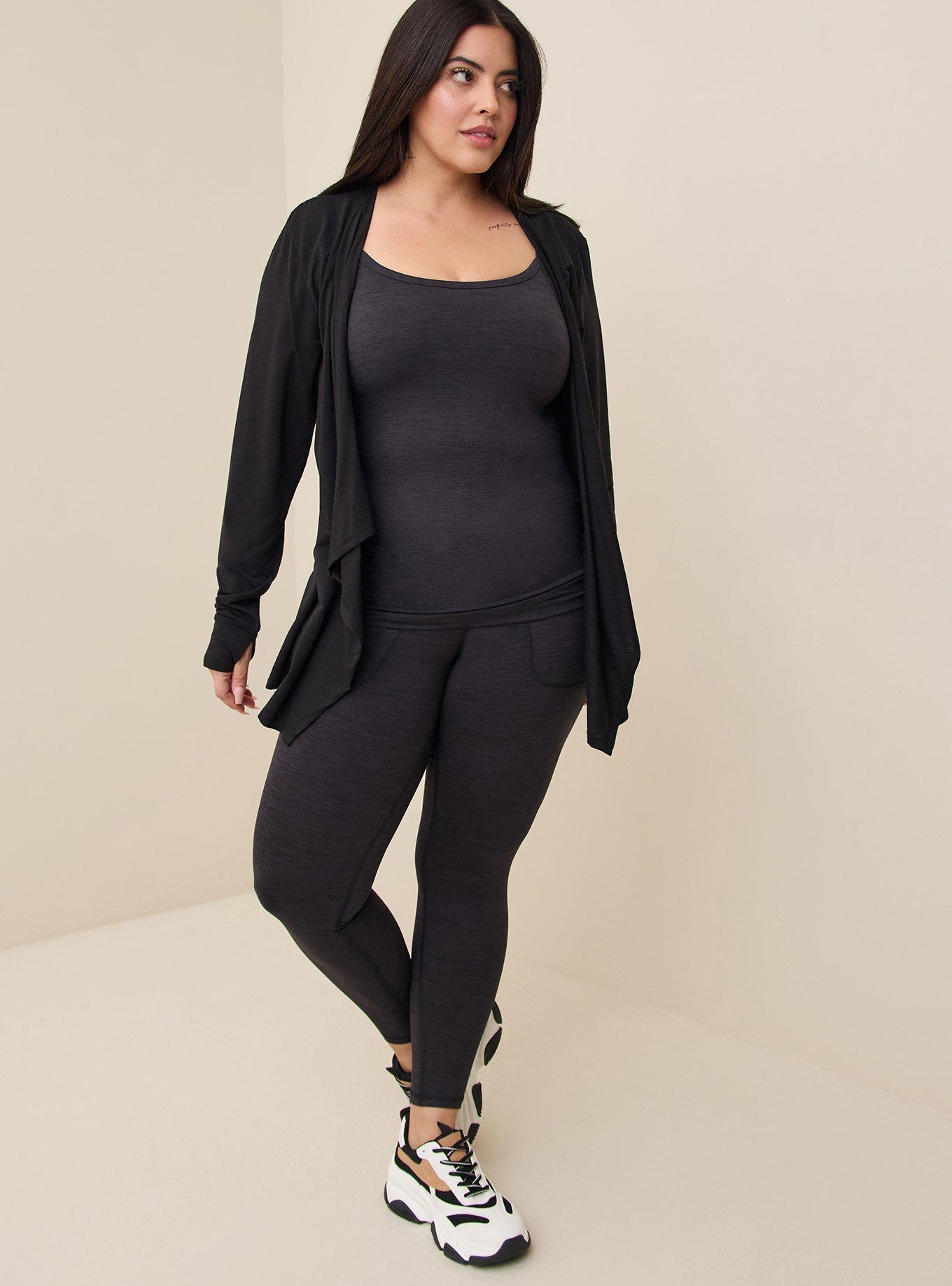 Plus Size Super Soft Performance Jersey Full Length Active Legging With Patch Pocket Torrid