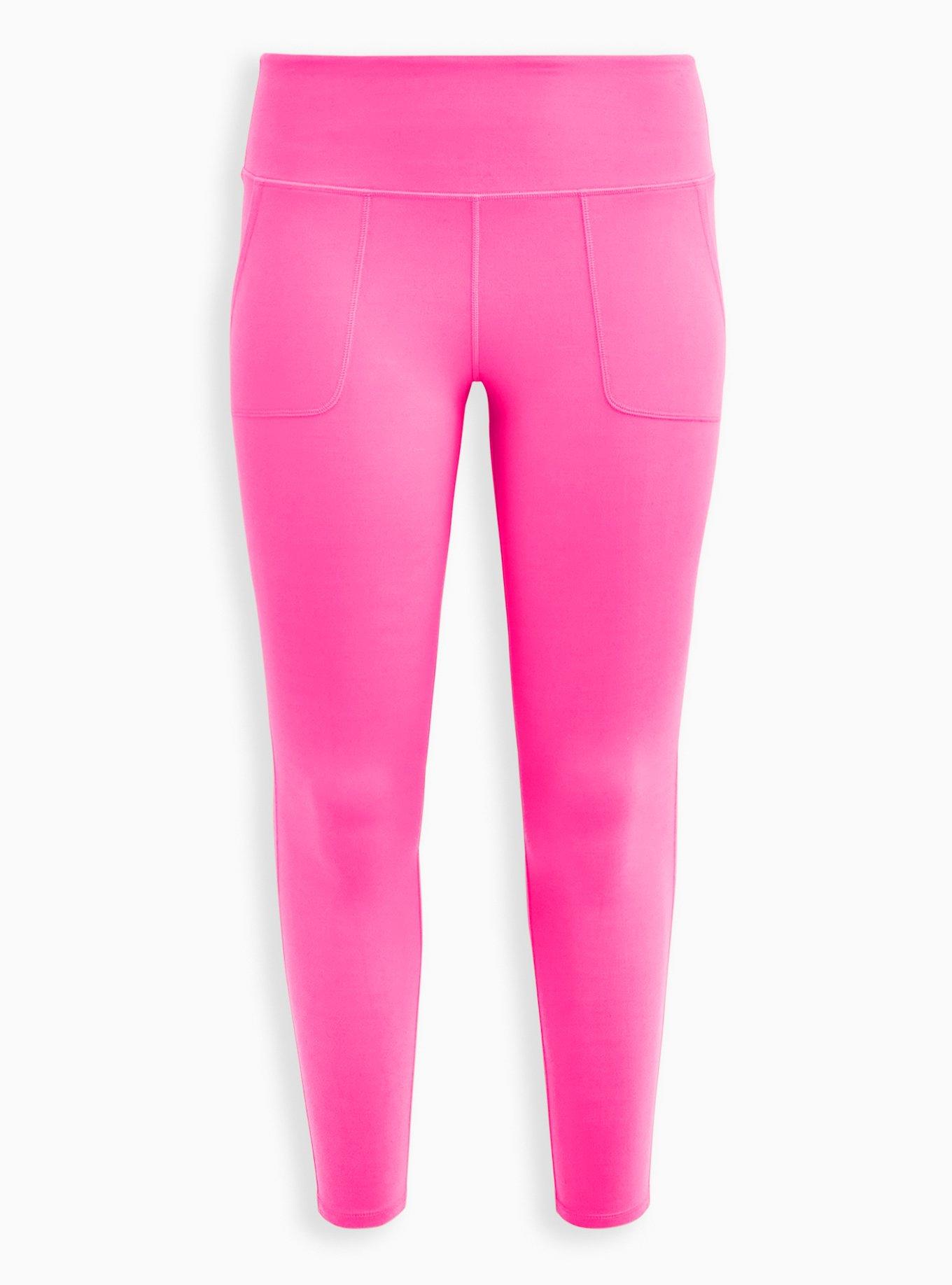 Casual Pink and Majenta color Lycra fabric Leggings : 1592019