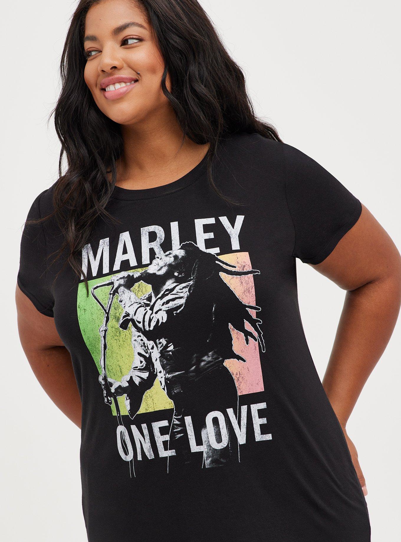 Tunic Tee - Bob Marley Black, , hi-res