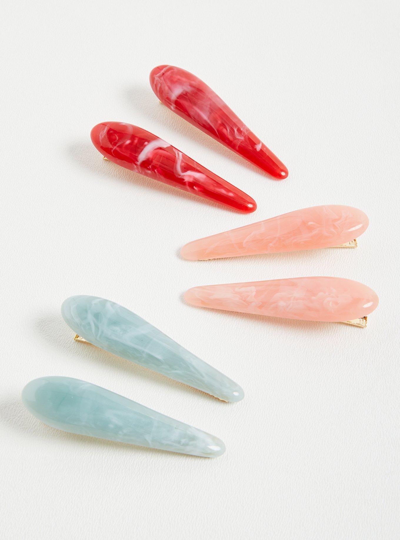 Multi Colored Resin Clips - Set of 3, , hi-res