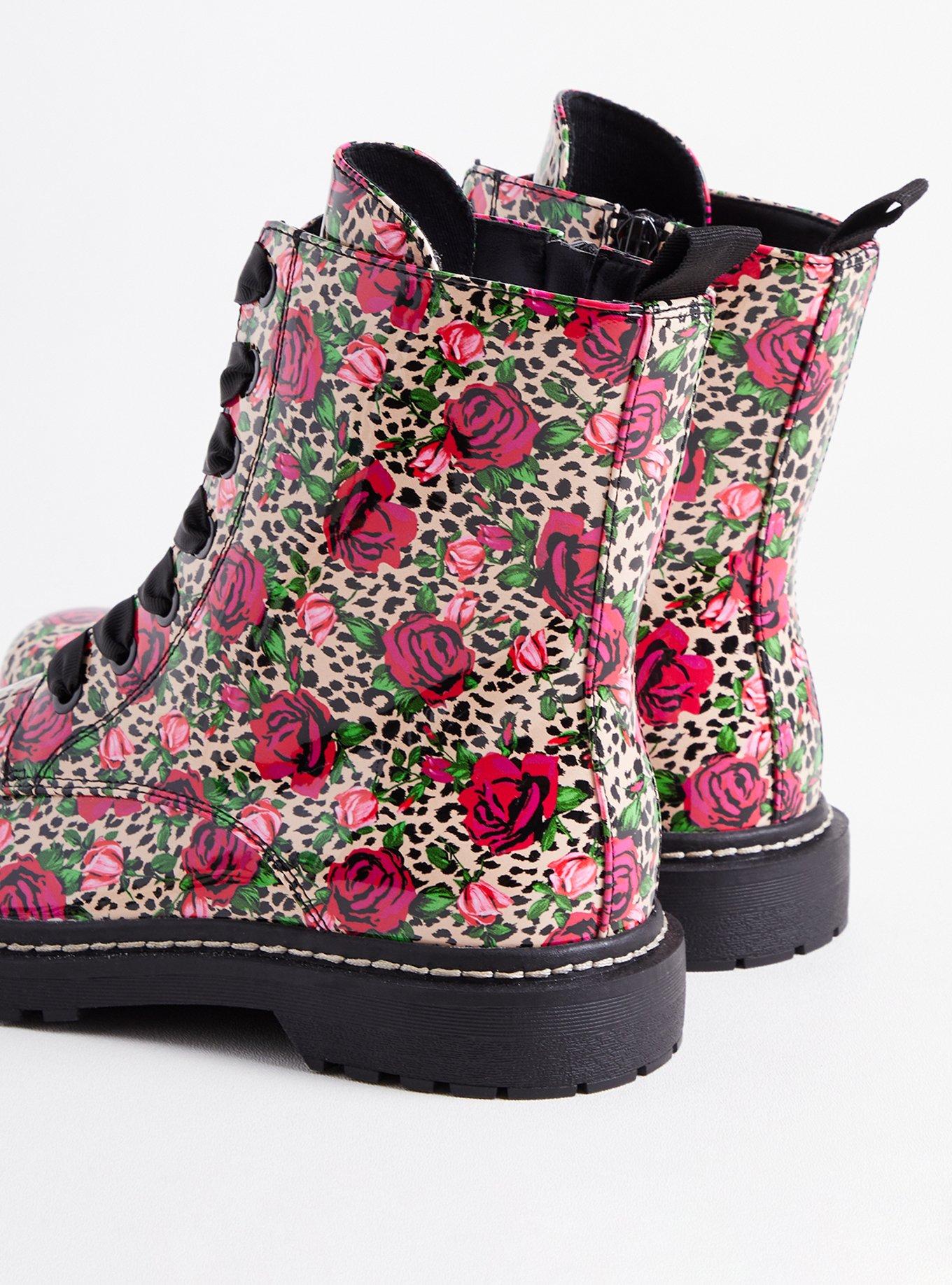 Betsey johnson leopard boots sale