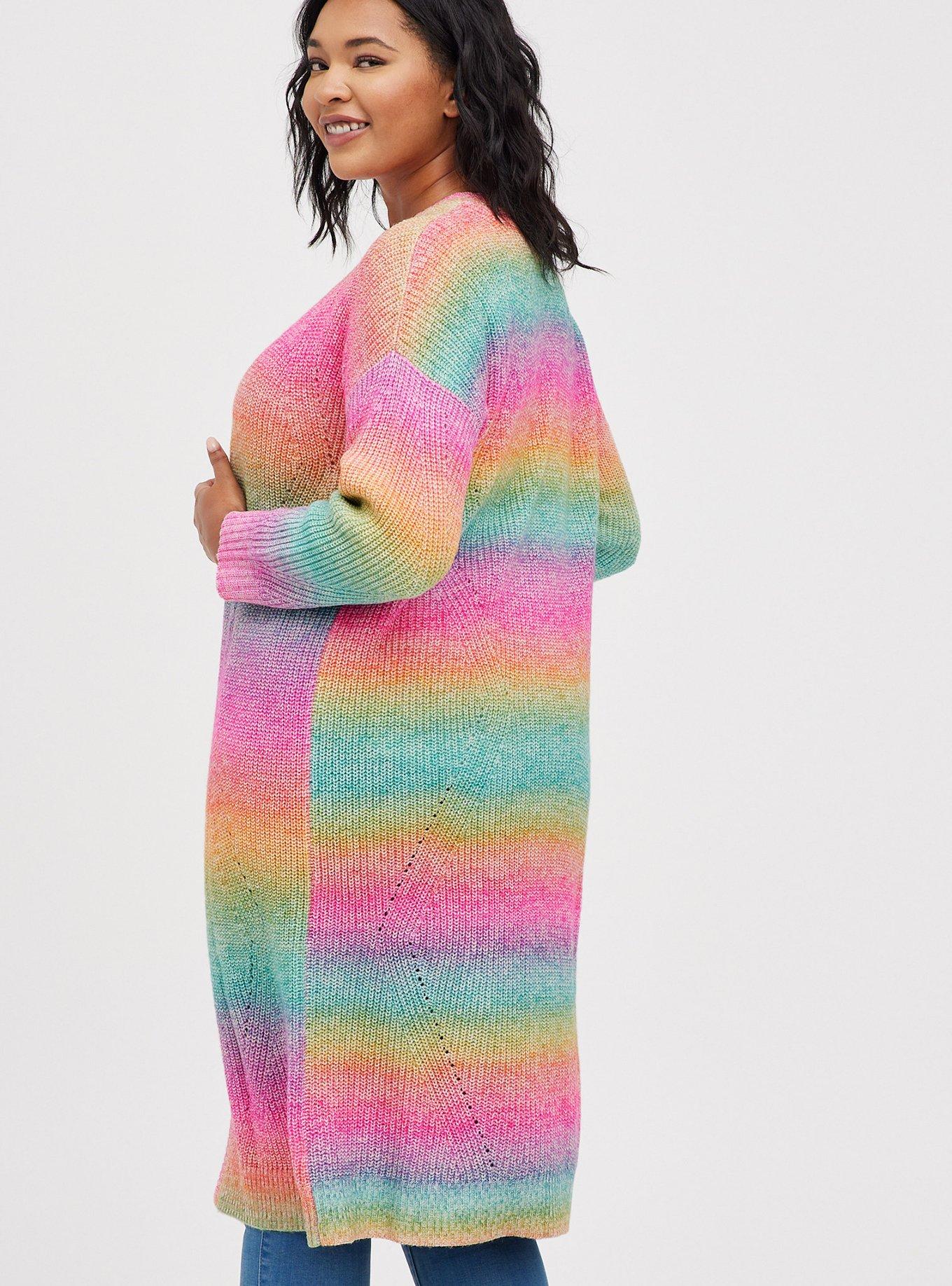 Rainbow duster clearance cardigan