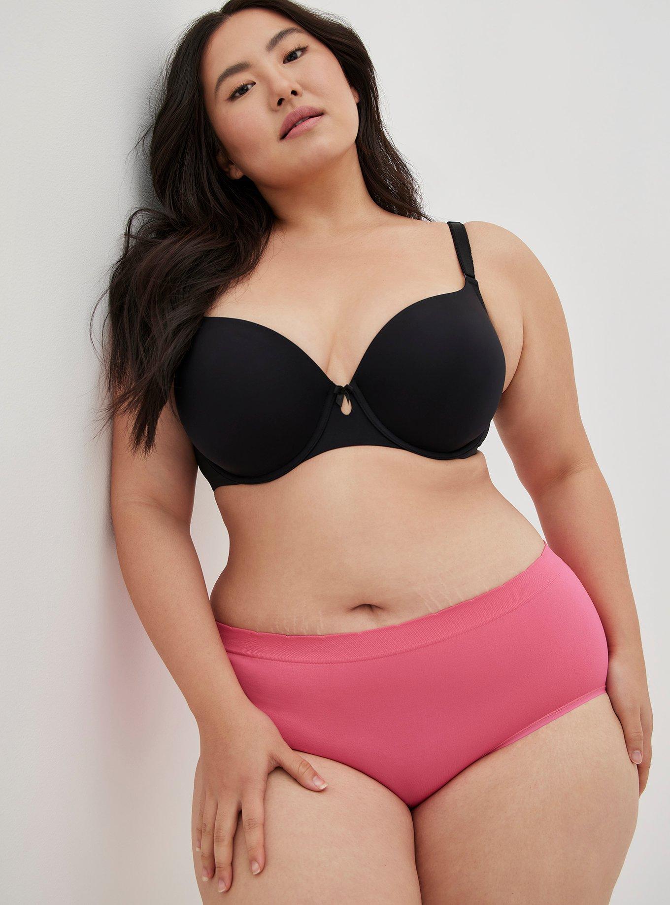 Torrid Pink Seamless Cheeky Panty Plus Size 1X, 14/16