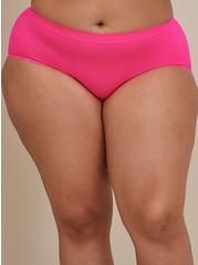 Seamless Smooth Mid-Rise Cheeky Panty, PINK GLOW, alternate