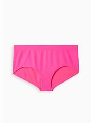 Seamless Smooth Mid-Rise Cheeky Panty, PINK GLOW, hi-res