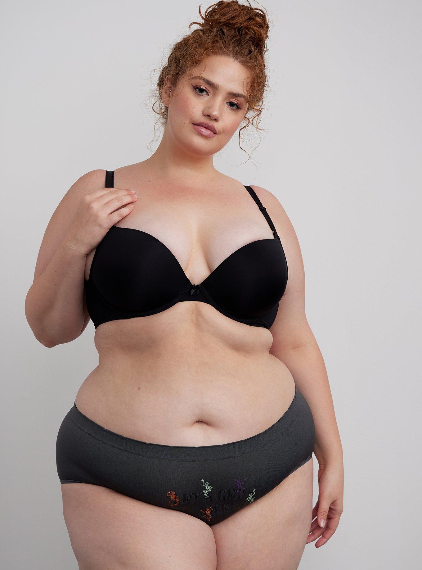Plus Size - Seamless Foil Mid Rise Cheeky Panty - Torrid