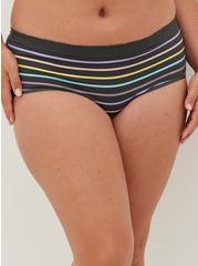Seamless Smooth Mid-Rise Cheeky Panty, PERFECT STRIPE, alternate