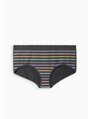 Plus Size Seamless Smooth Mid-Rise Cheeky Panty, PERFECT STRIPE, hi-res