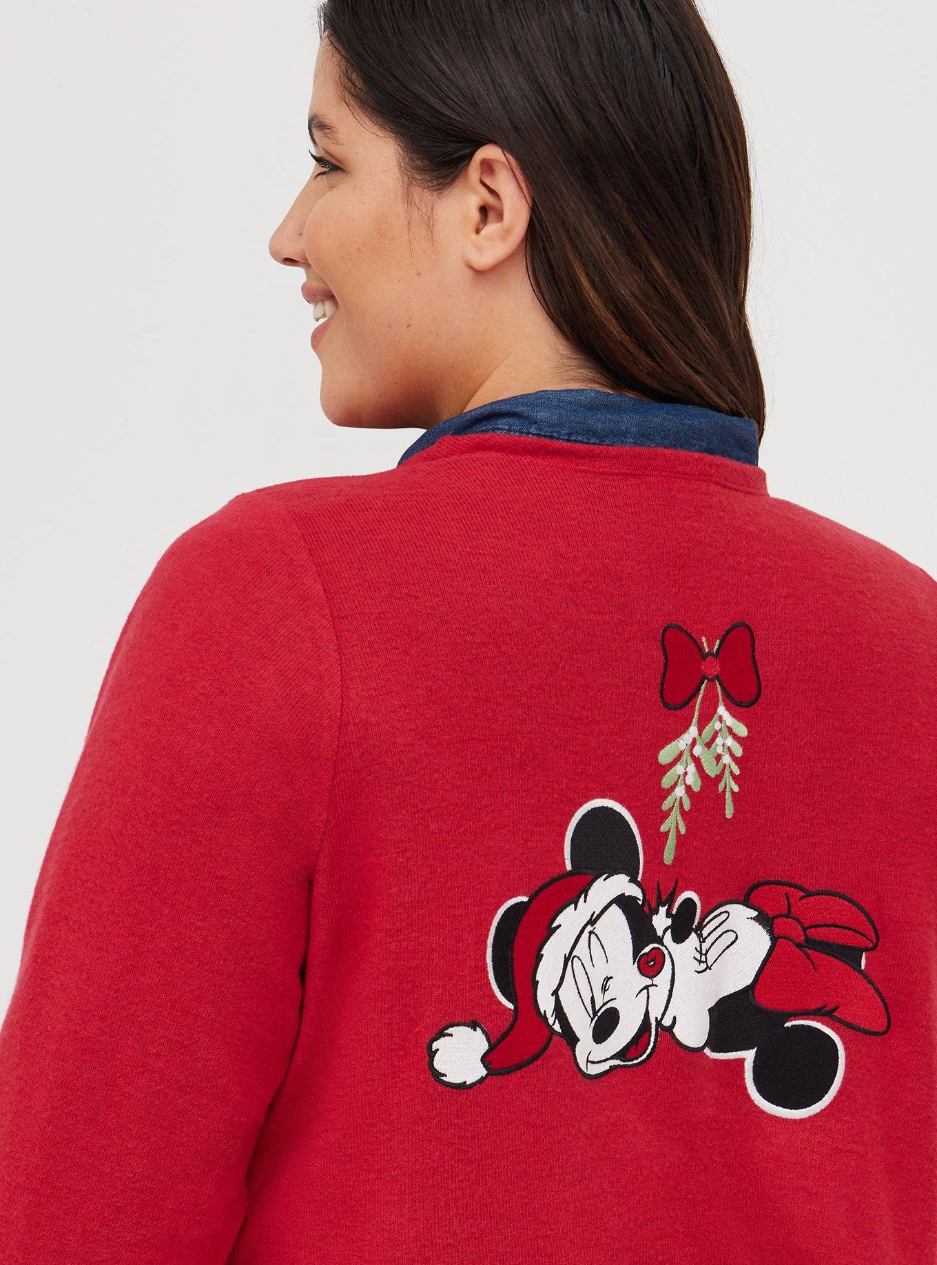 Red mickey mouse online cardigan