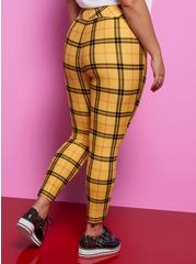Betsey Johnson Pixie Pant - Luxe Ponte Plaid Yellow, OTHER PRINTS, alternate