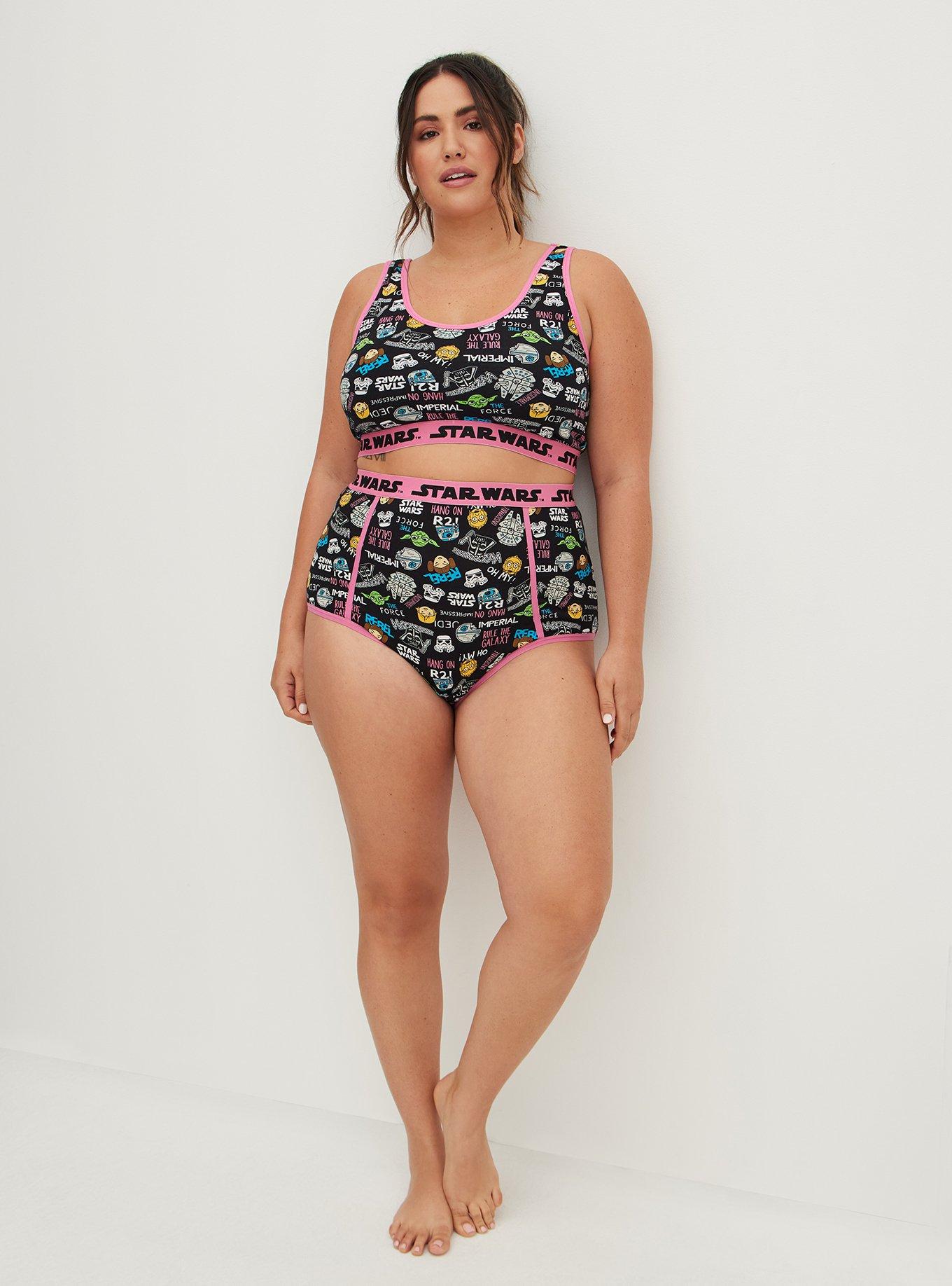 High Waist Cheeky Panty - Cotton Star Wars, MULTI, alternate