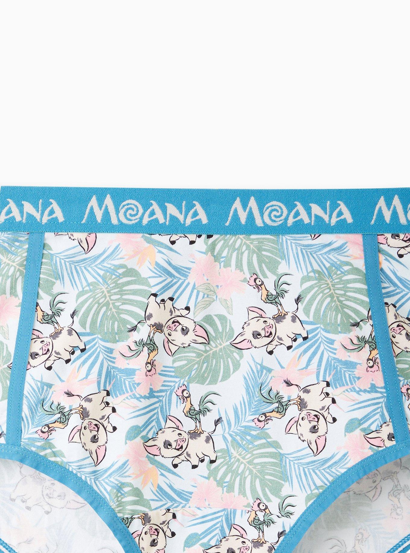 Disney Moana Brief Panty - Cotton Hei Hei & Pua Blue, MULTI, alternate