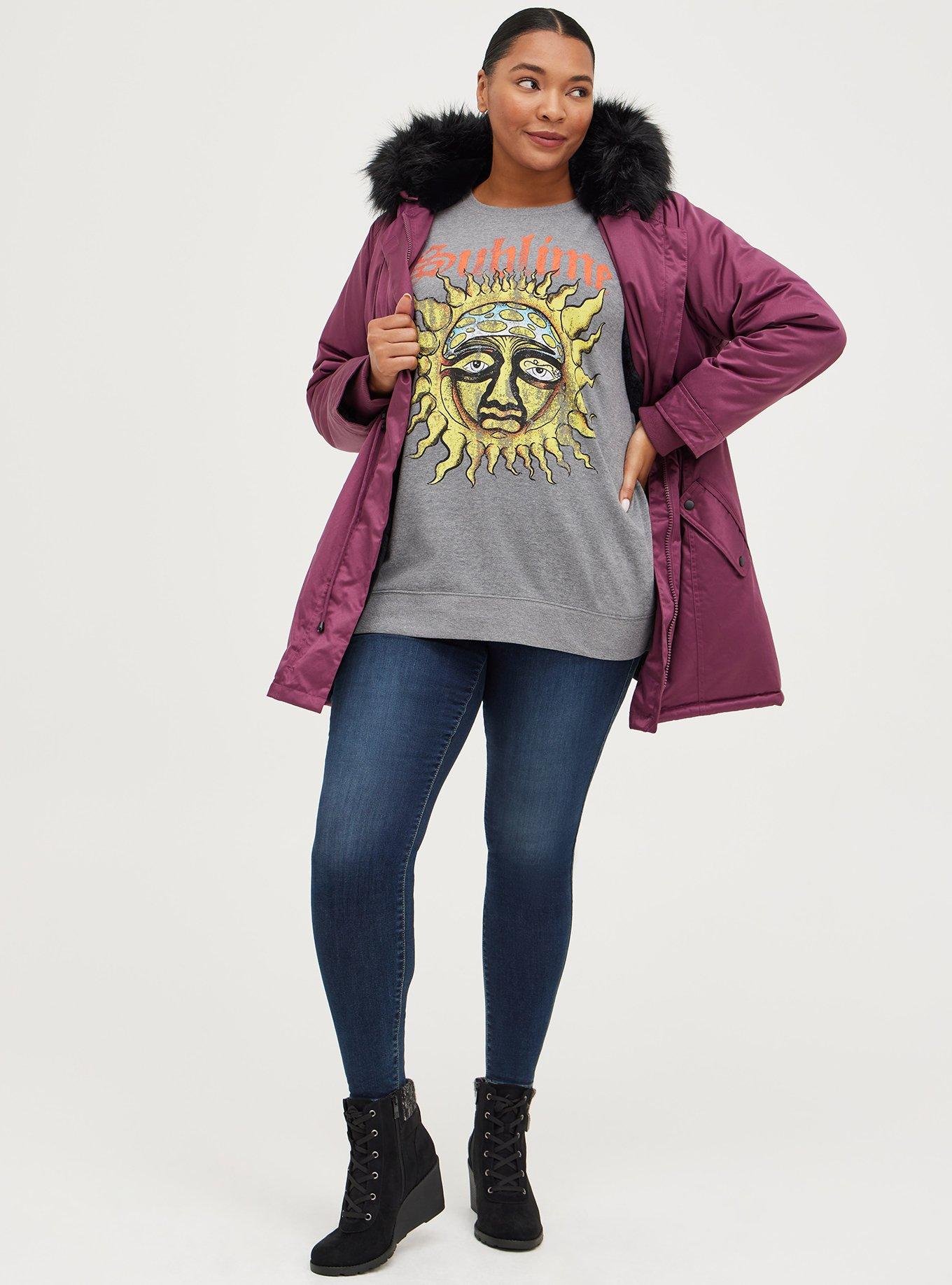 Plus Size Tunic Sweatshirt