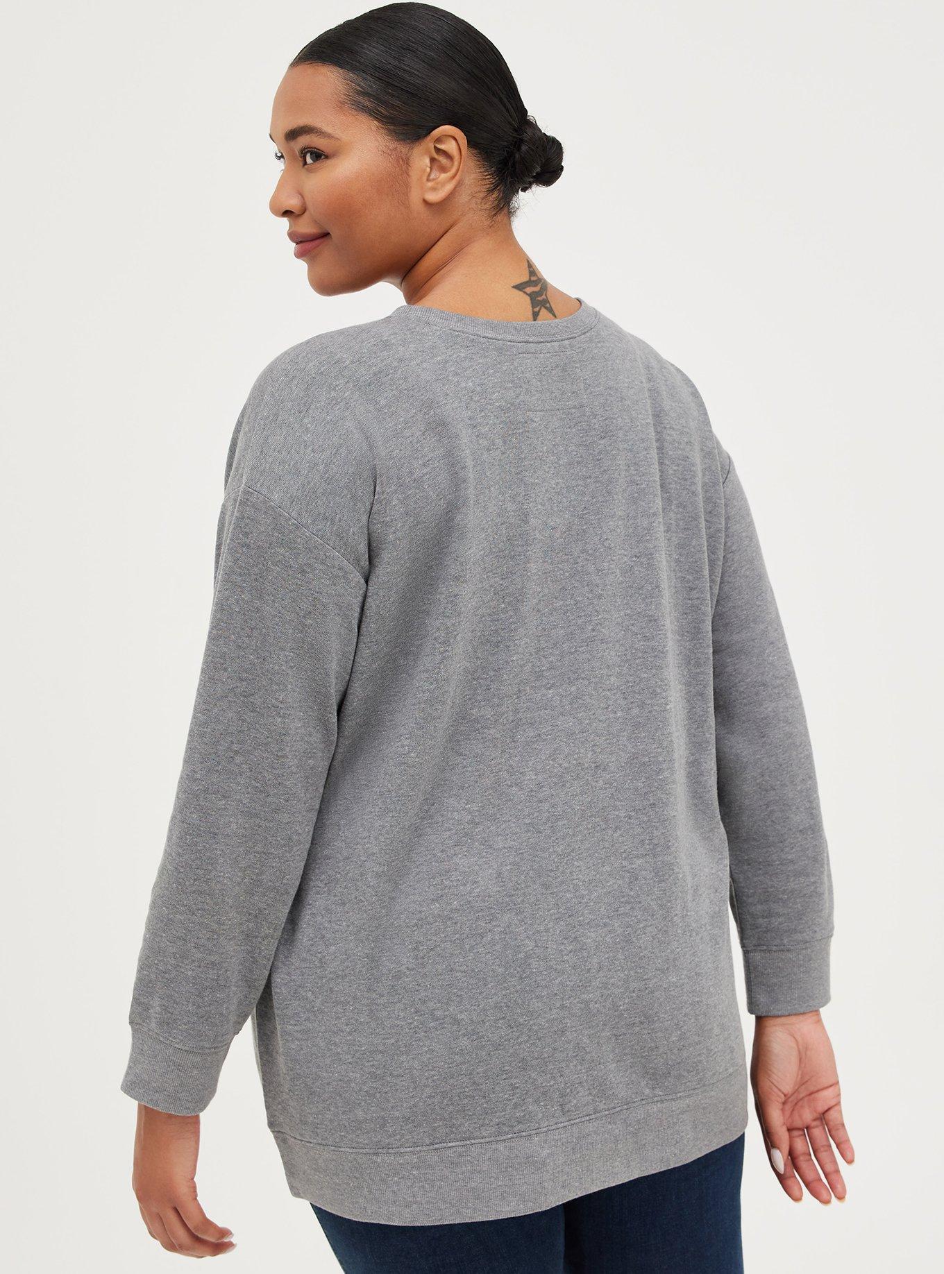 Cozy fleece tunic sales sweatshirt