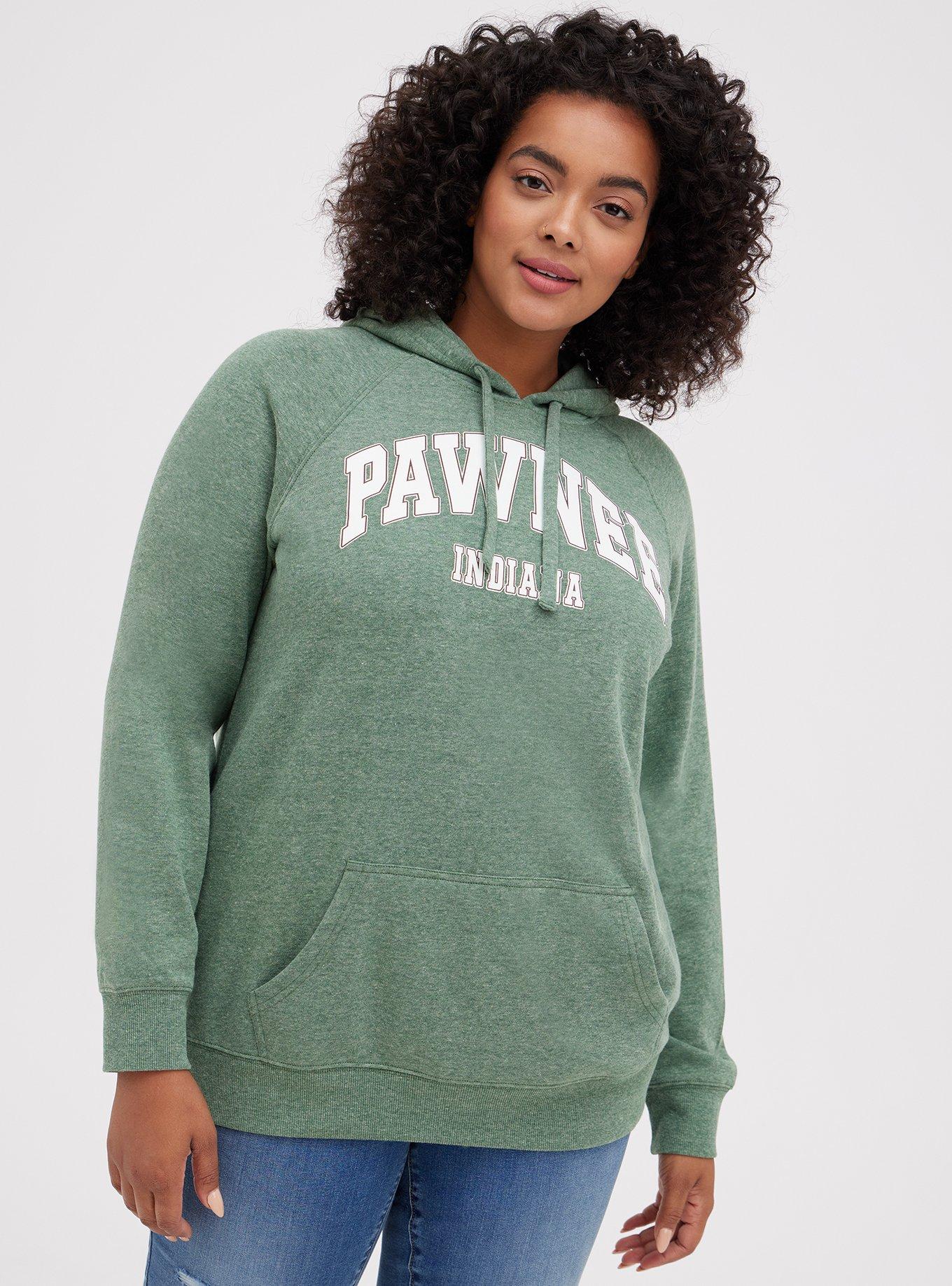 Plus Size Pullover Hoodie Cozy Fleece Parks Recreation