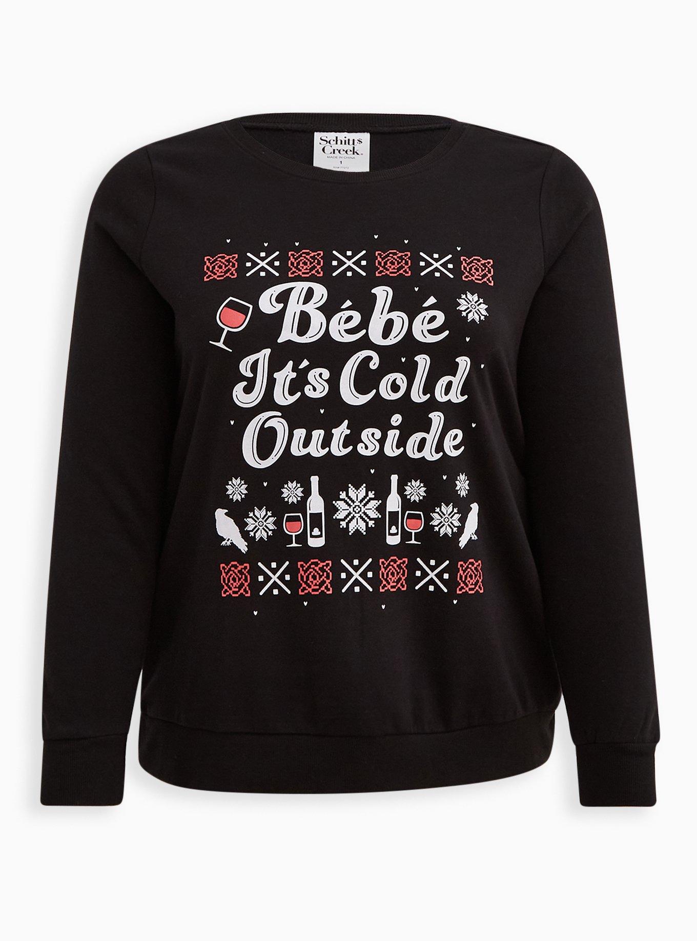 Baby it's cold 2024 outside sweatshirt plus size