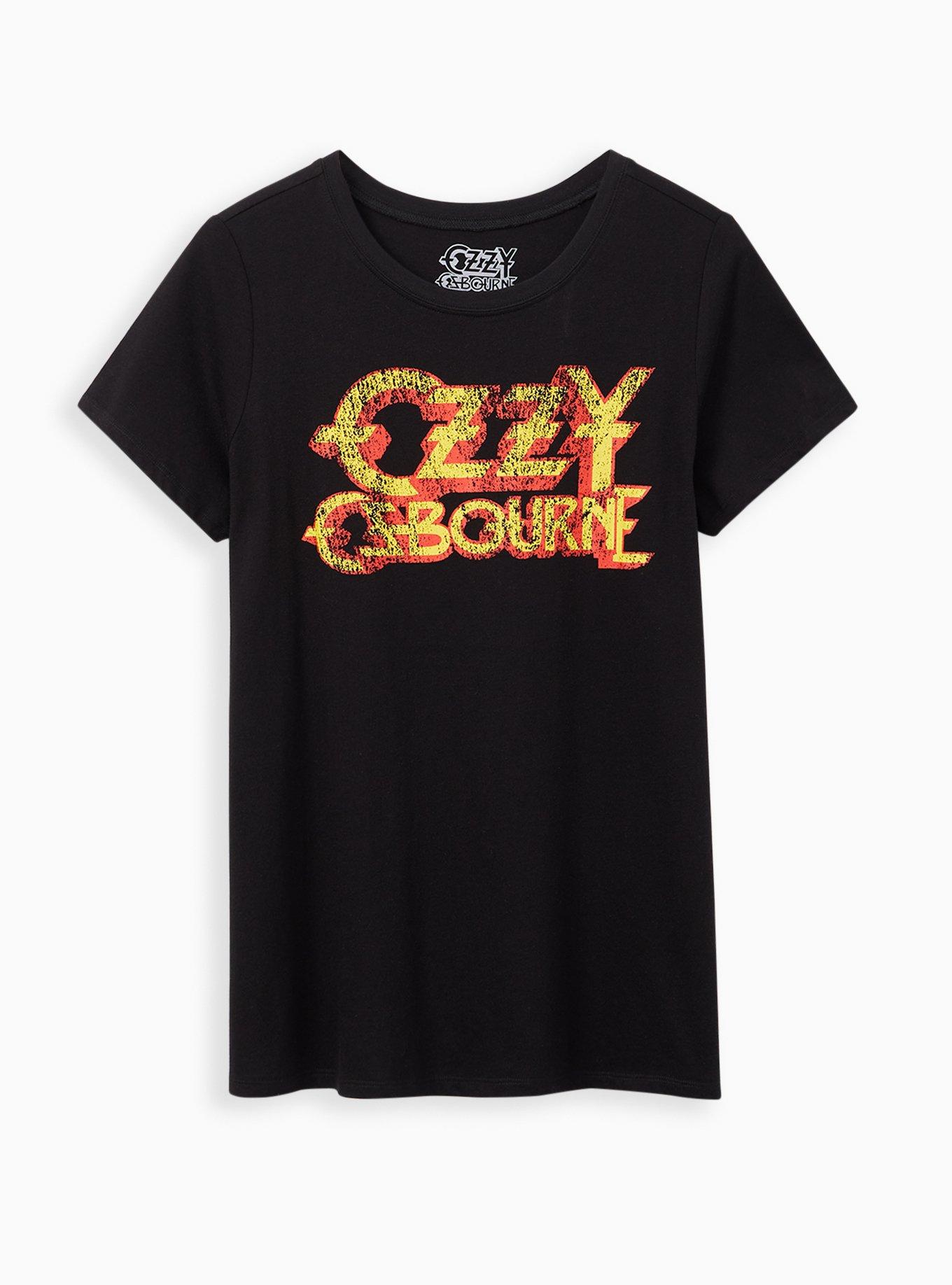 Plus Size - Classic Fit Crew Tee – Ozzy Osbourne Black - Torrid
