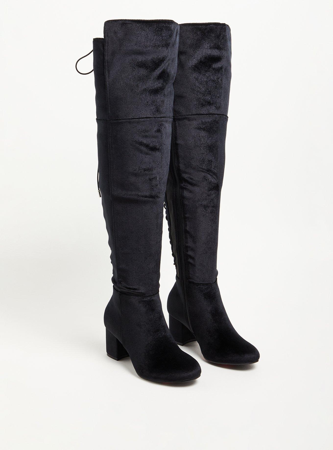 Torrid lace up on sale knee high boots