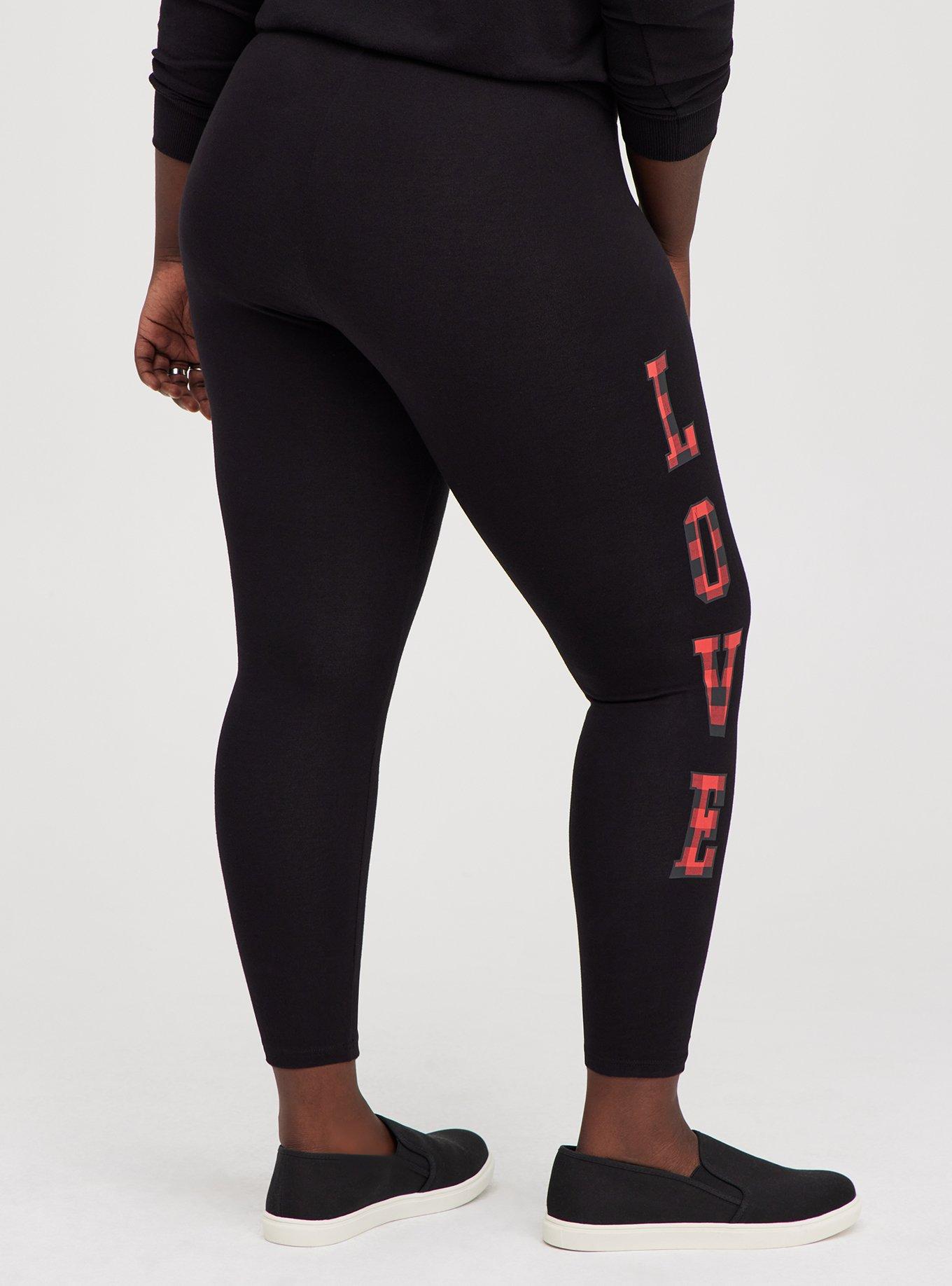 Premium Legging - Love Black, BLACK, alternate