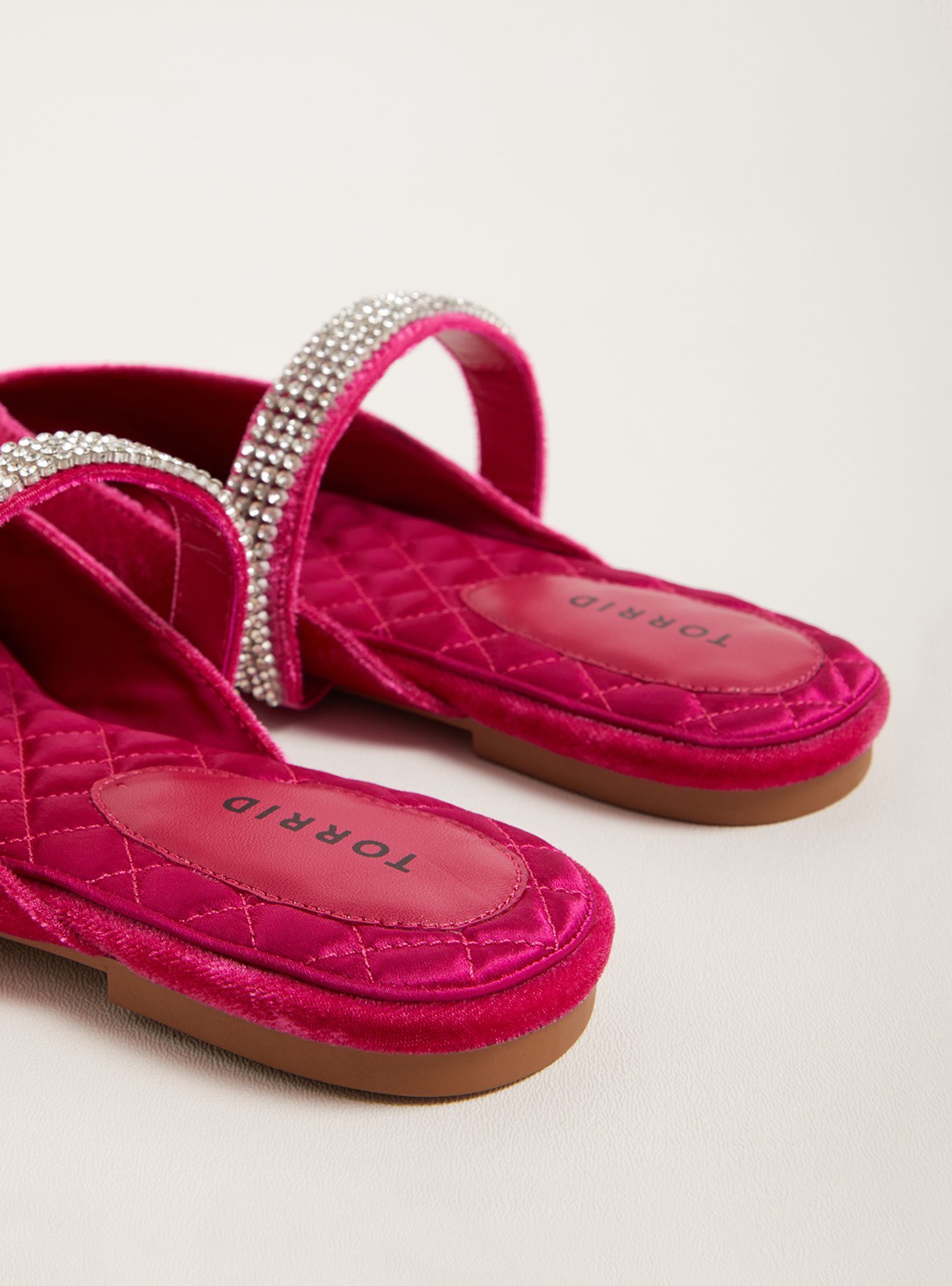 Plus Size - Rhinestone Pointed Toe Flat (WW) - Torrid