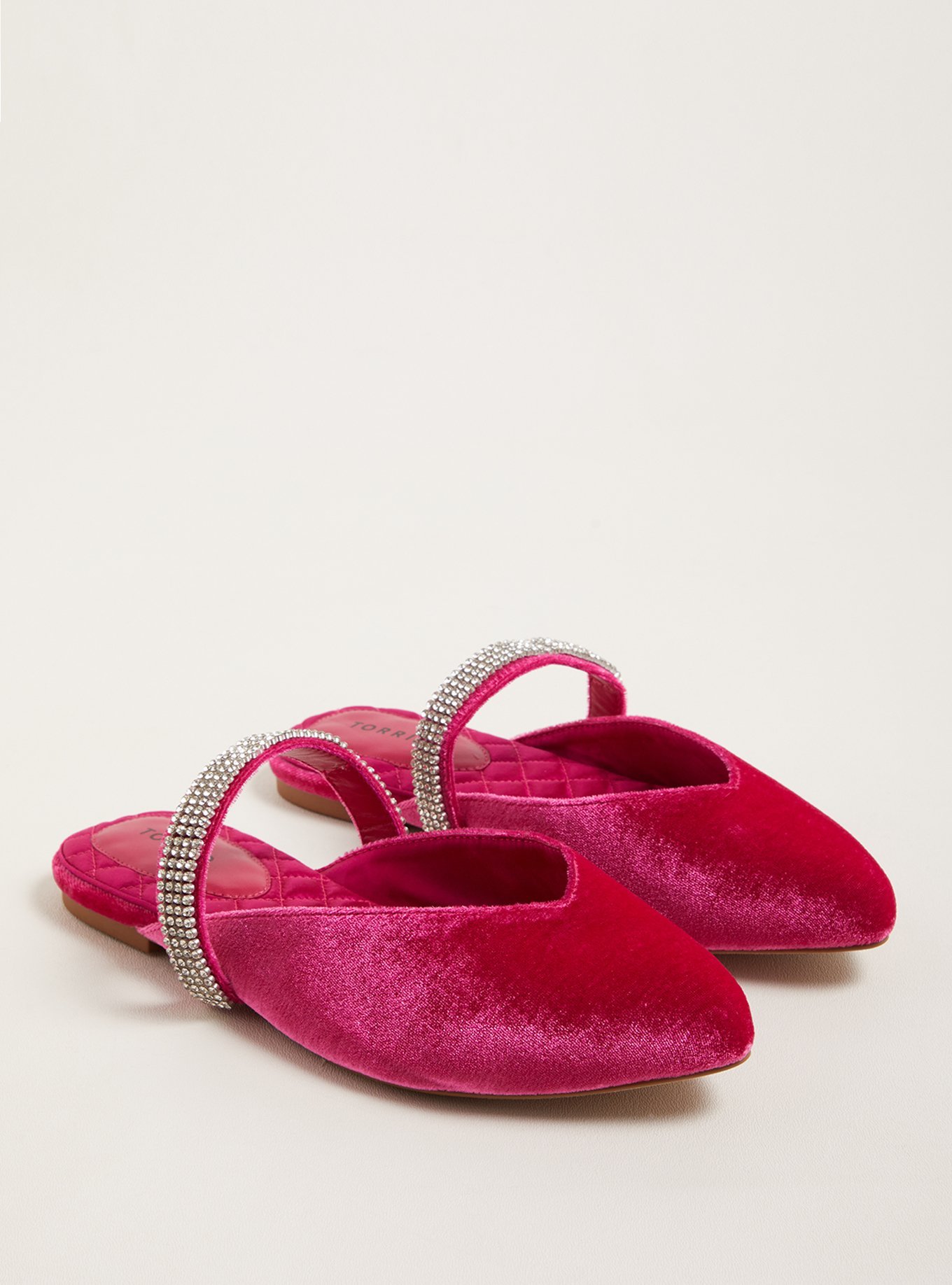 Plus Size - Rhinestone Pointed Toe Flat (WW) - Torrid