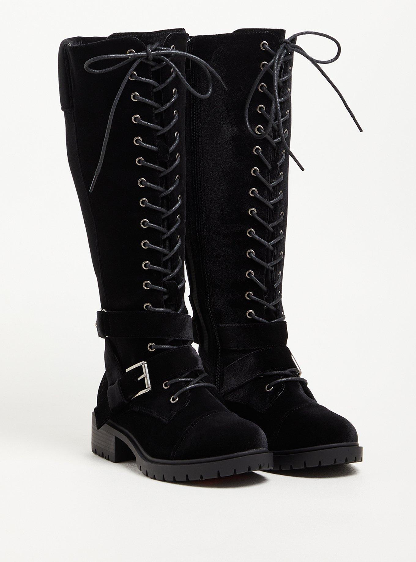 Torrid lace up 2024 knee high boots