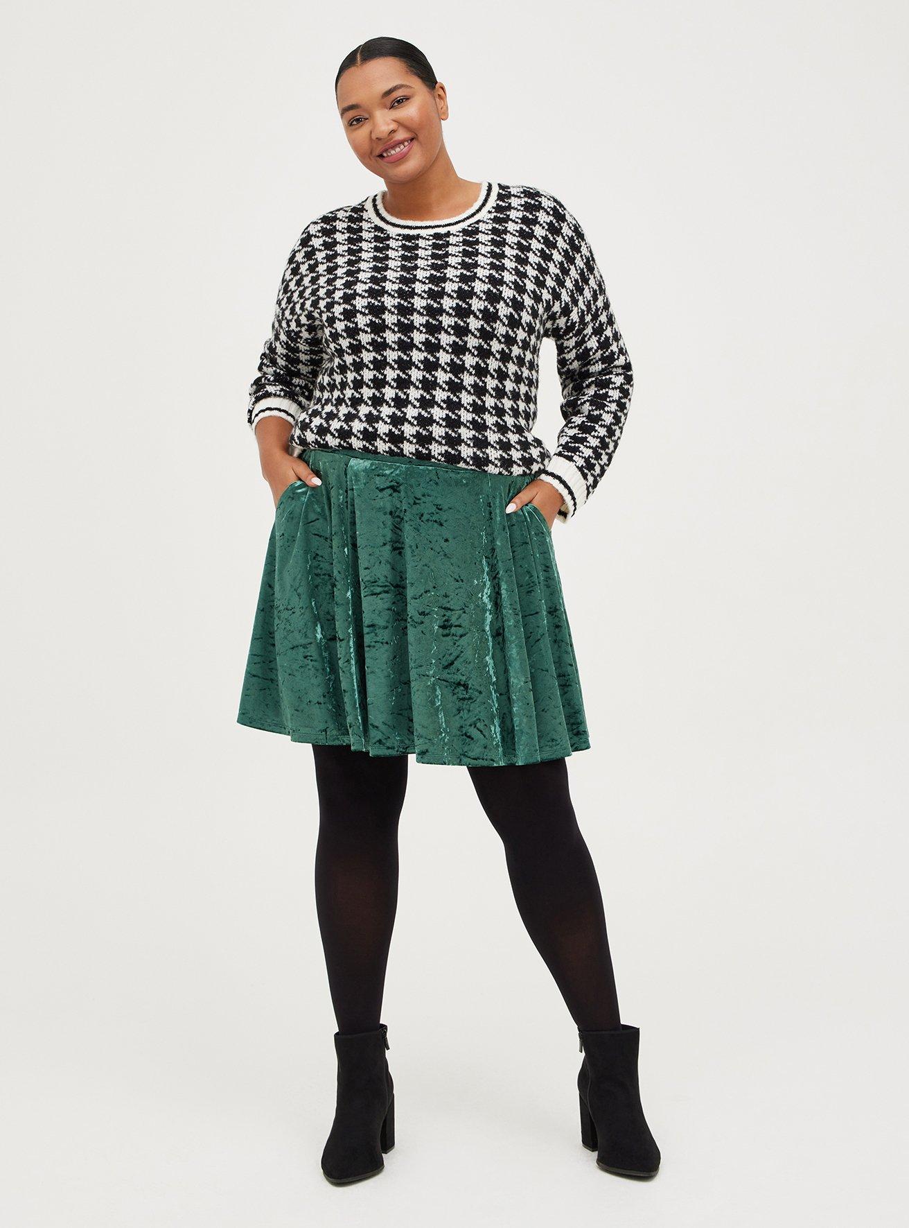 Plus size outlet skater skirt qvc