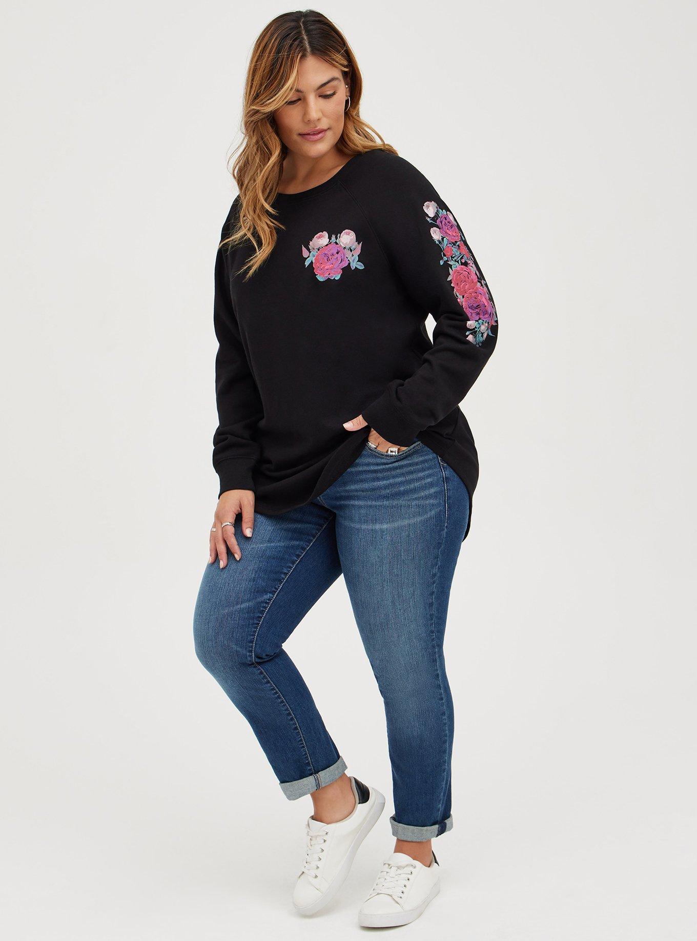 Cozy fleece 2025 tunic sweatshirt