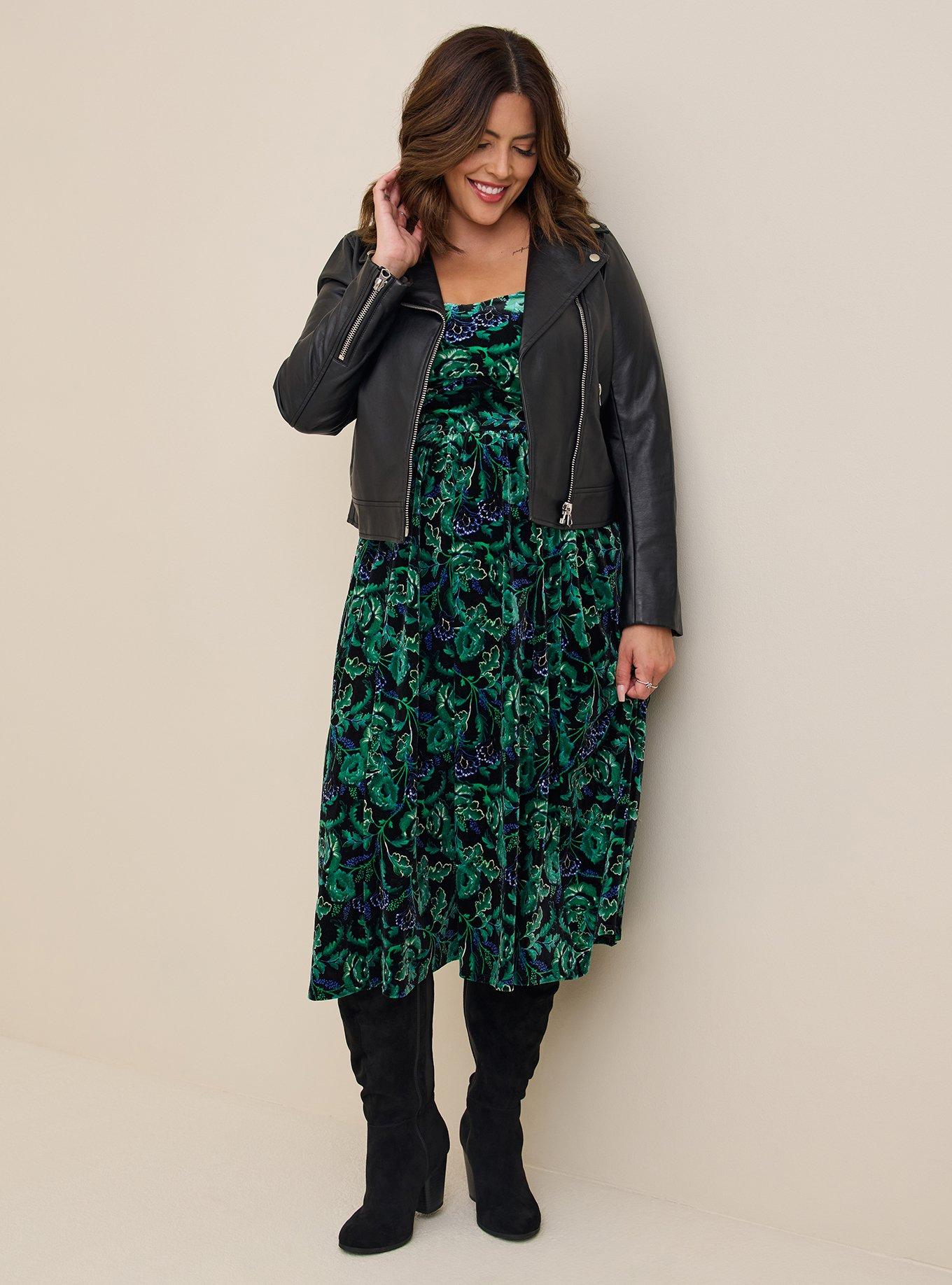 Midi Velvet Skater Dress, MULTI, alternate