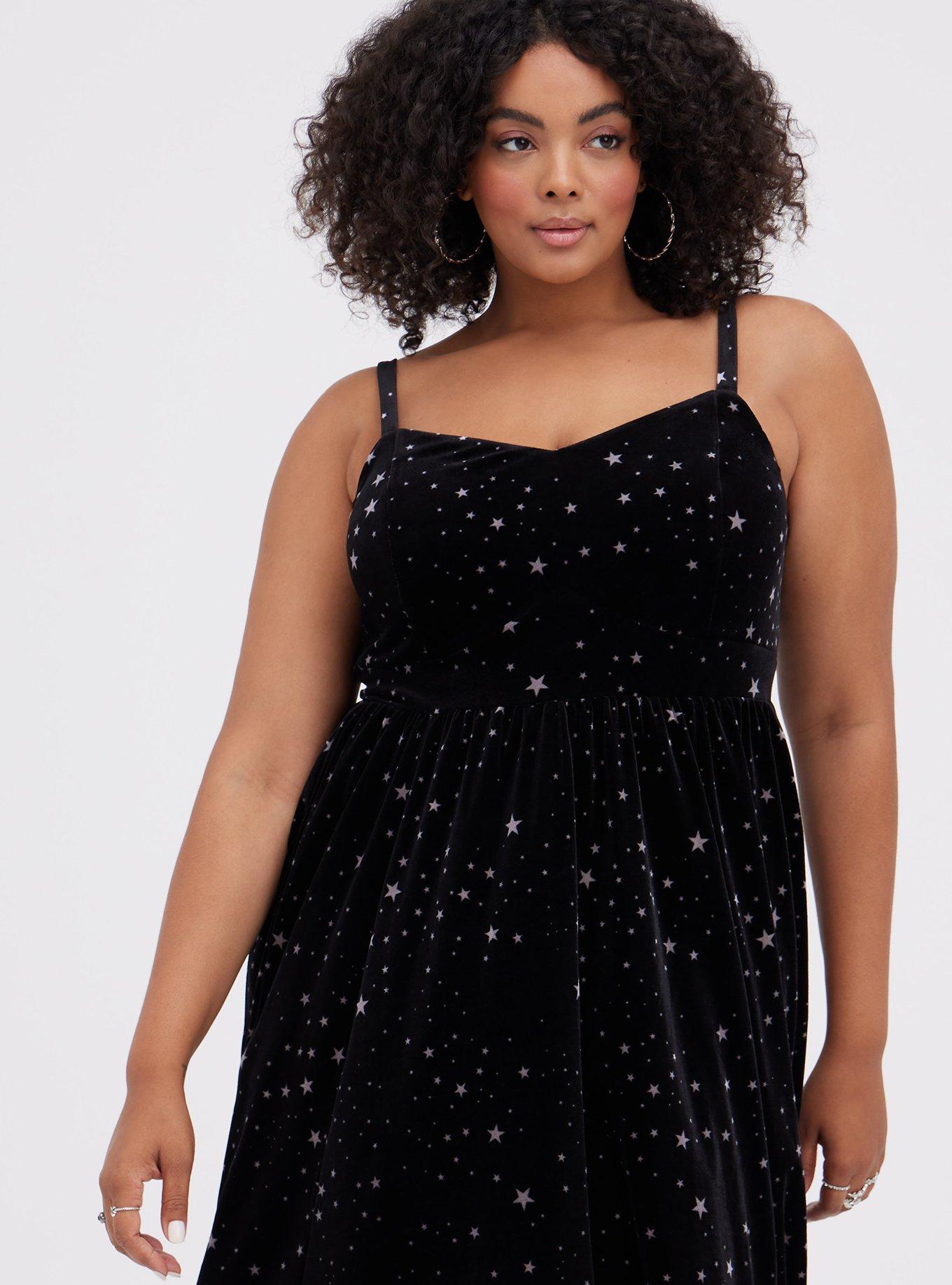 Torrid blue velvet clearance dress