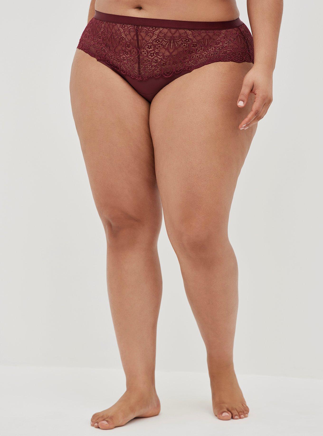 Torrid Sexy Lipstick Red Lace Bralette & Caged Panty SET Plus Size
