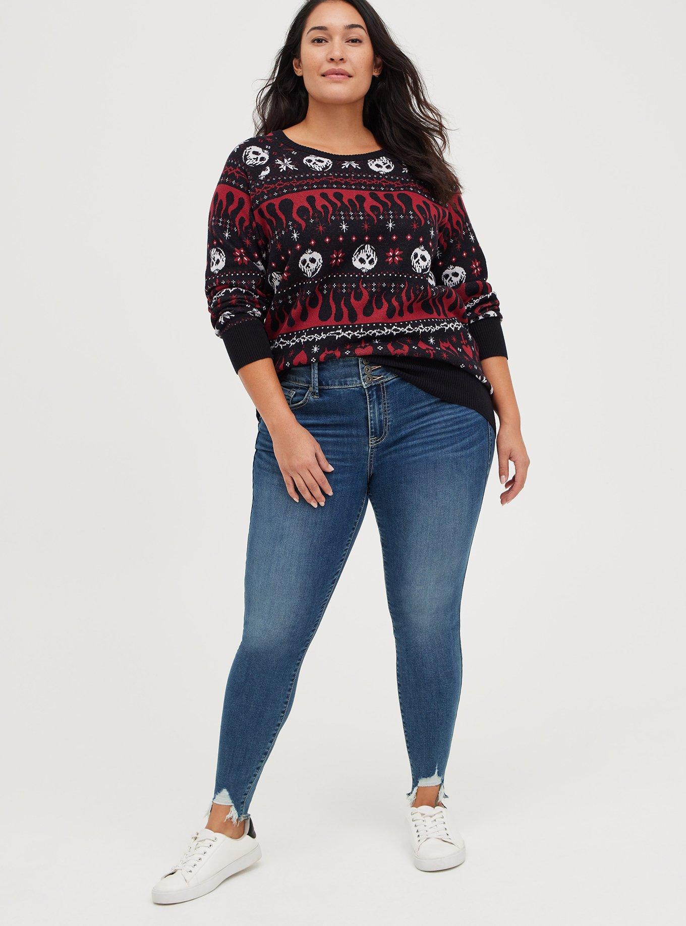 Disney Villains Pullover Sweater - Cotton Knit Poison Apple Fair Isle Print, MULTI, alternate