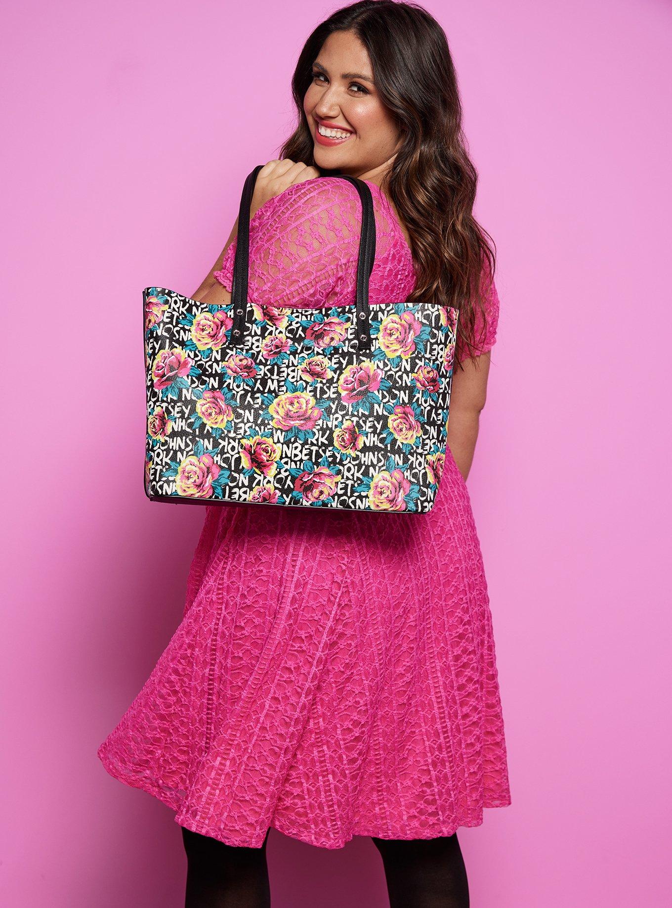 Betsey Johnson Fit & Flare Puff Sleeve  Mini Dress - Pink, PINK GLO, alternate