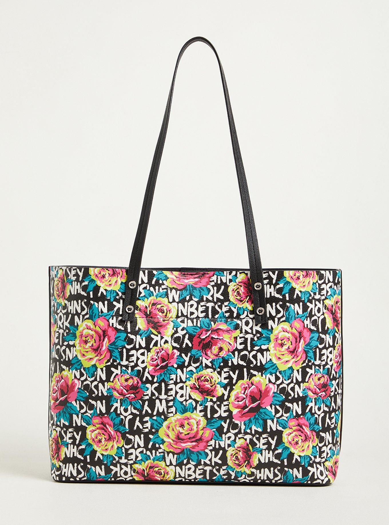 Plus Size - Betsey Johnson Tote Bag - New York Floral - Torrid