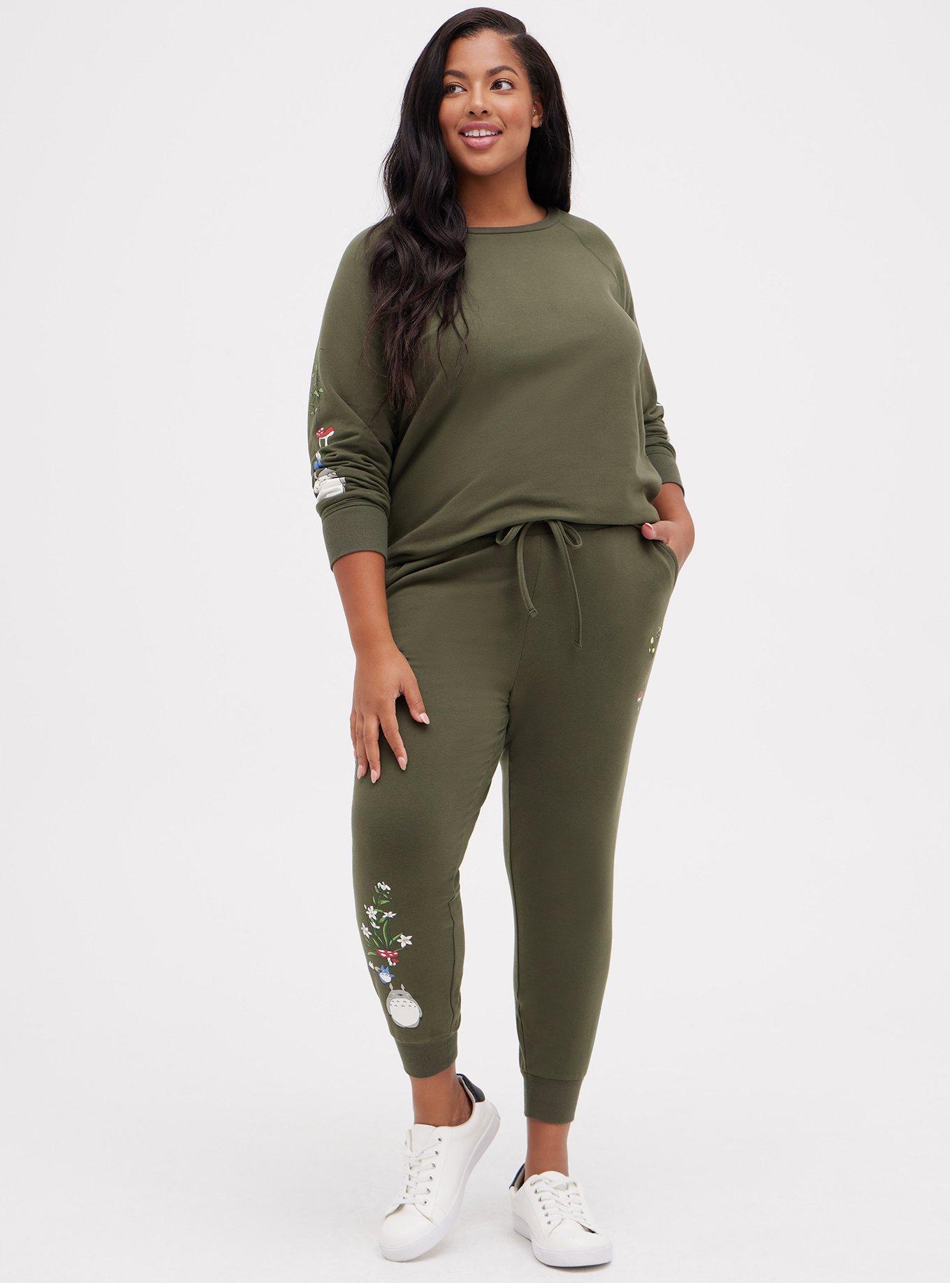 Plus Size Studio Ghibli Jogger - French Terry Totoro Garden Grey, DEEP DEPTHS, alternate