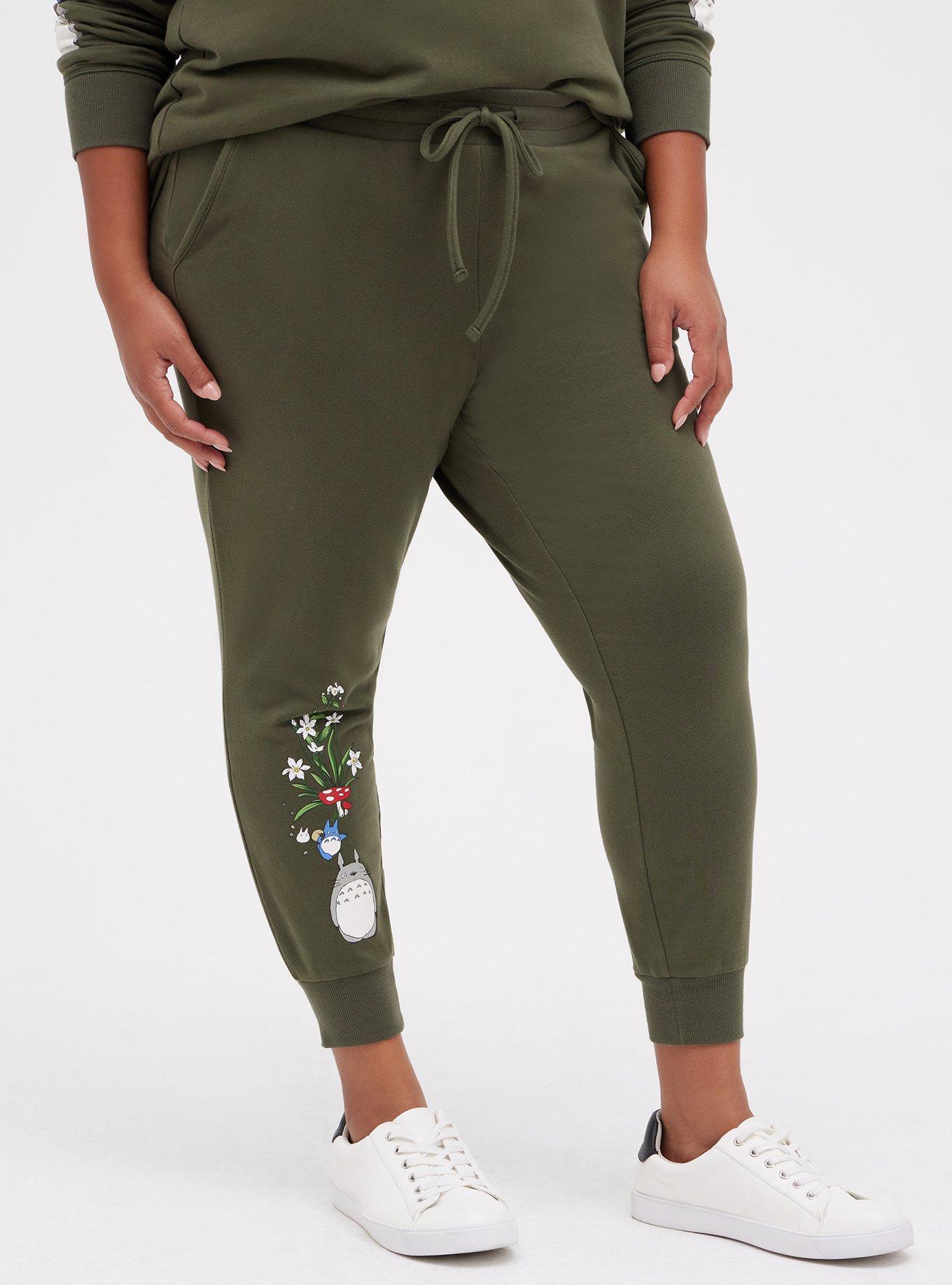 Plus Size Studio Ghibli Jogger - French Terry Totoro Garden Grey, DEEP DEPTHS, hi-res