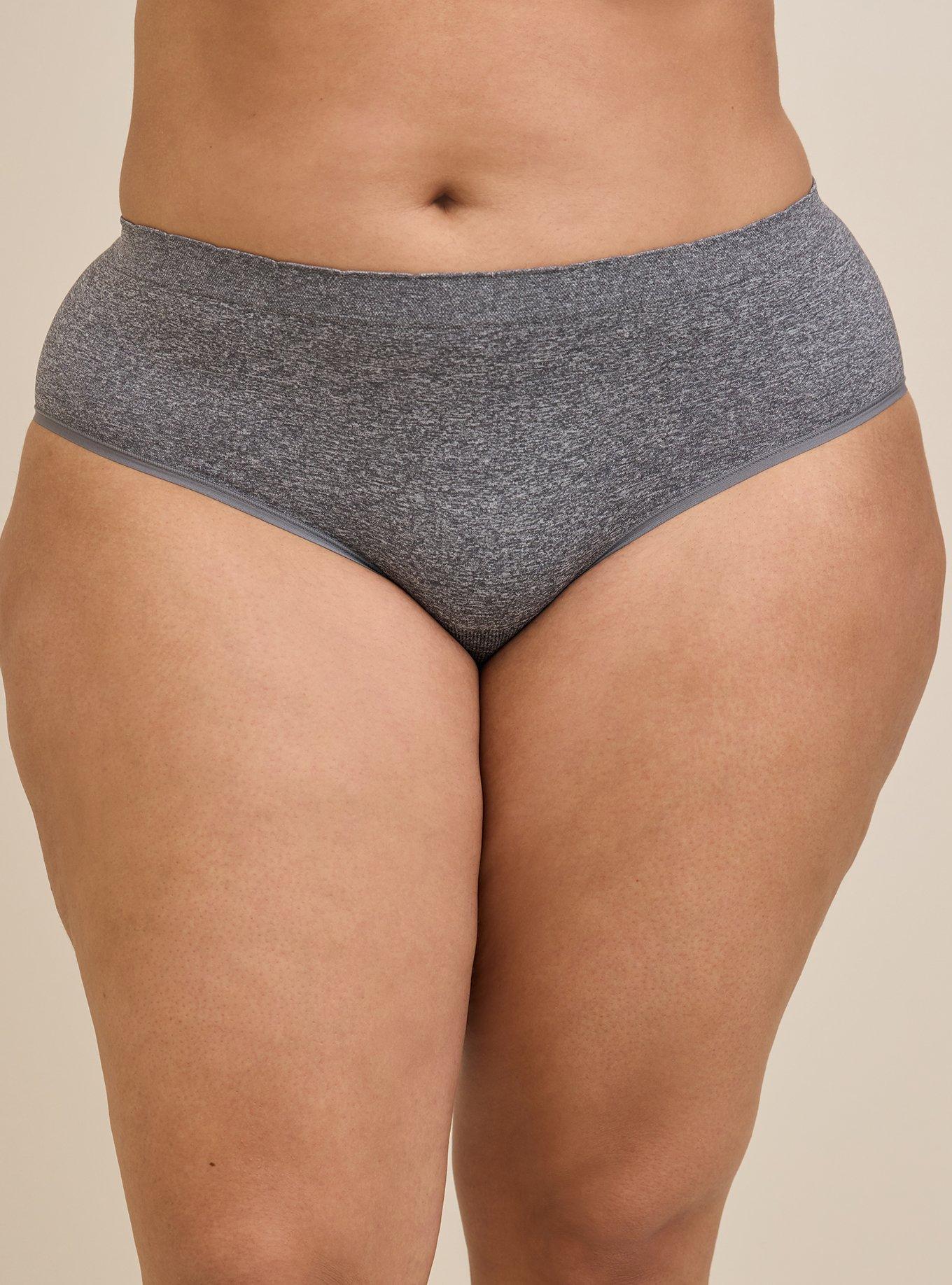 FULL TILT Seamless Thong - HEATHER GRAY