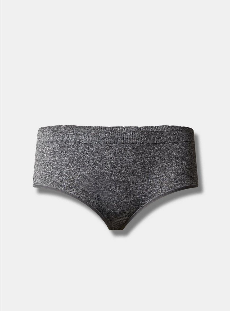 Seamless Smooth Mid-Rise Hipster Heather Panty, HEATHER GREY, alternate