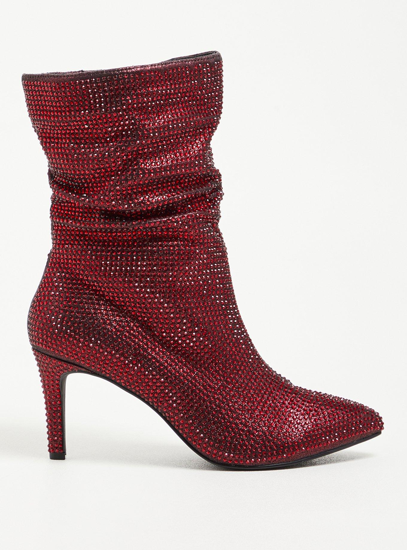 Sequin hot sale slouchy booties