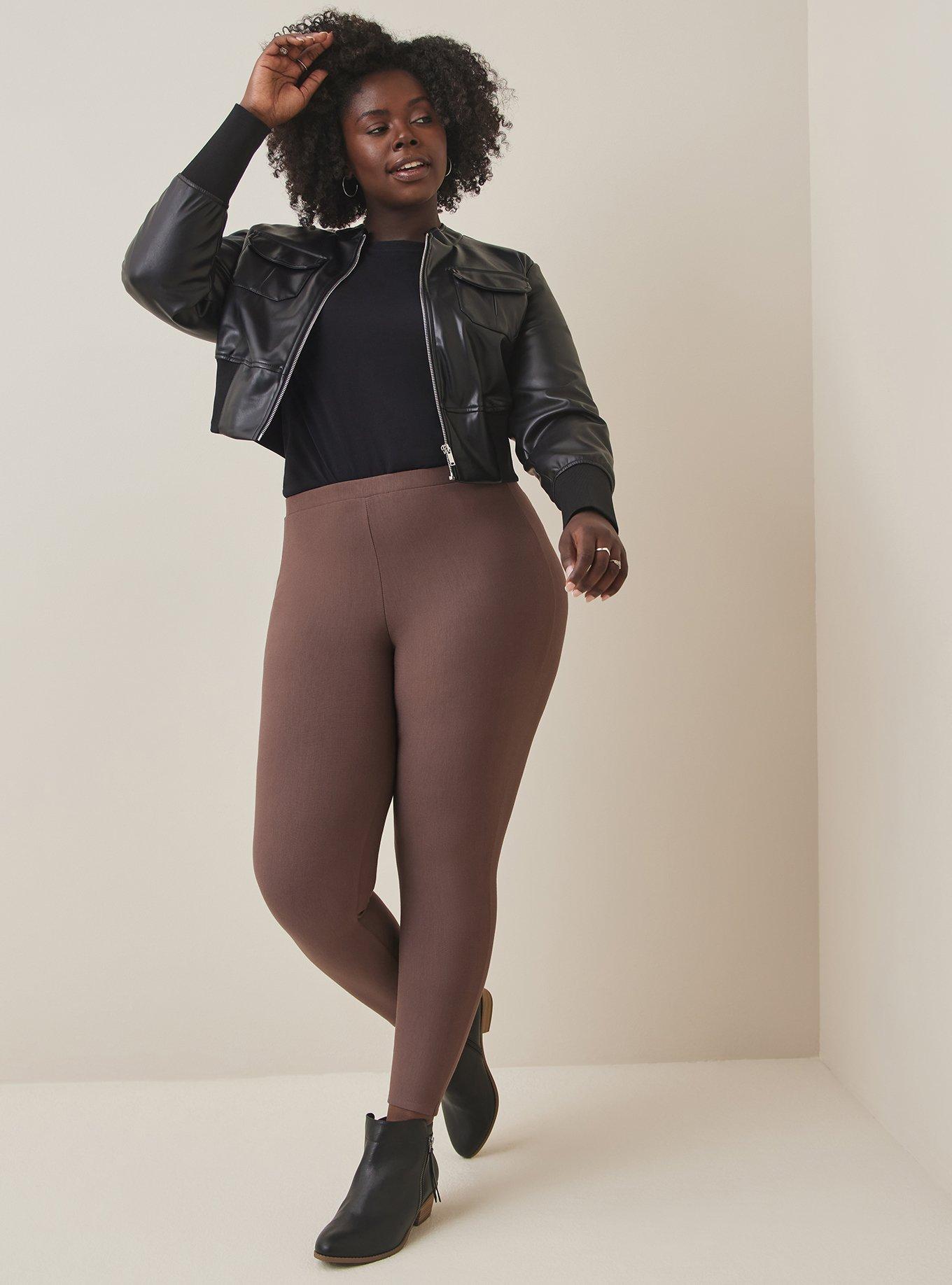 Dark Brown Fleece Leggings