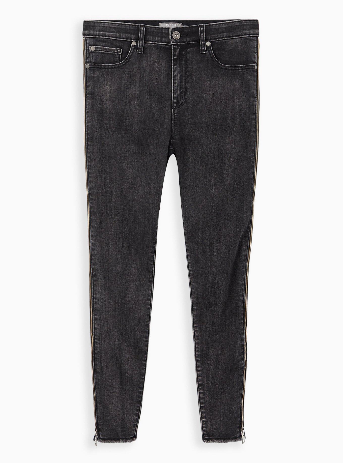 Sky-High Skinny Jean - Super Soft Black Acid Wash, , hi-res
