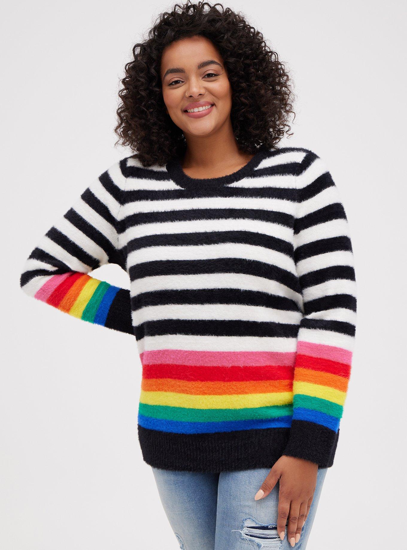Eyelash Pullover Sweater, , hi-res