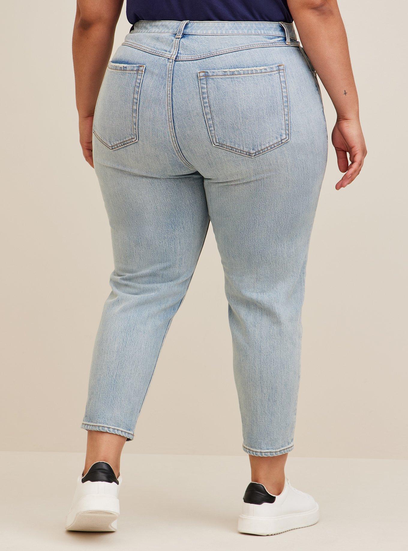 Plus Size Mom Jean Straight Premium Classic Denim HighRise Jean Torrid