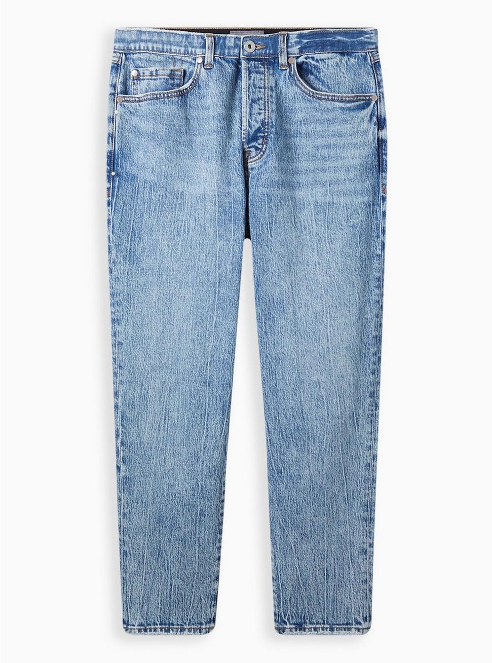 Plus Size Mom Jean Straight Premium Classic Denim High-Rise Jean, FLASHBACK, hi-res
