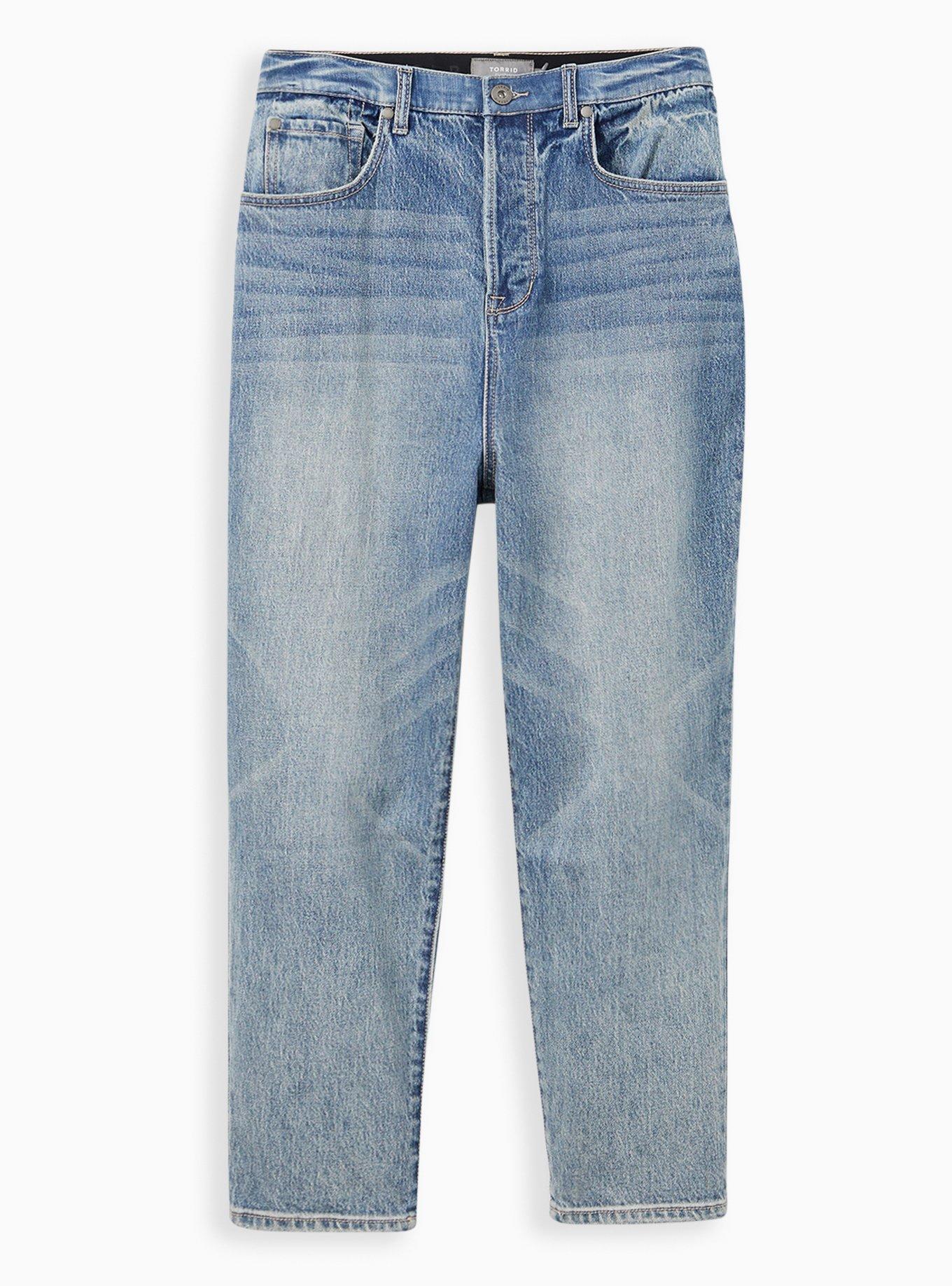 Levi's® HIGH WAISTED MOM - Jeans Tapered Fit - winter cloud/blue denim 