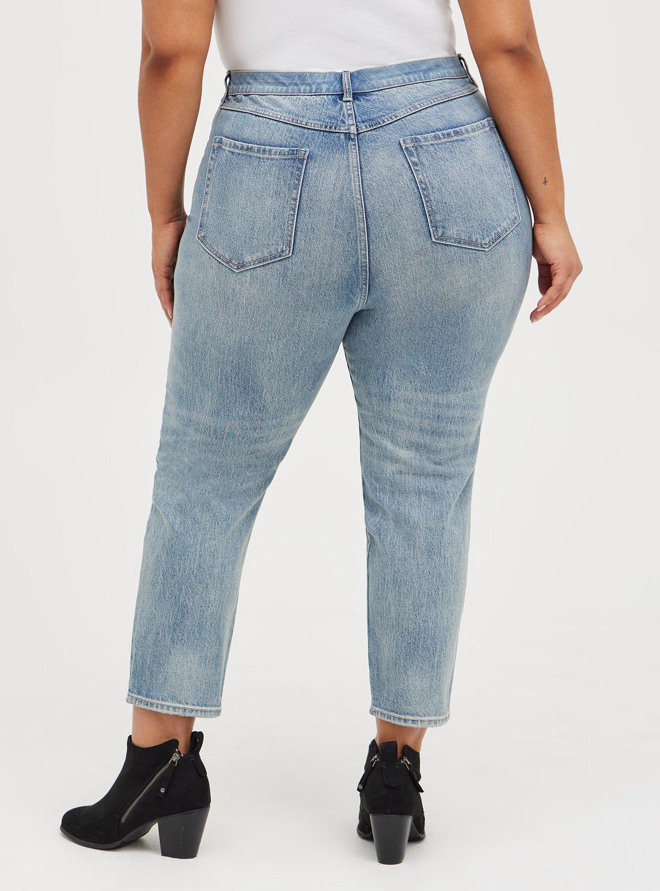 Plus Size - Mom Jean Straight Premium Classic Denim High-Rise Jean - Torrid